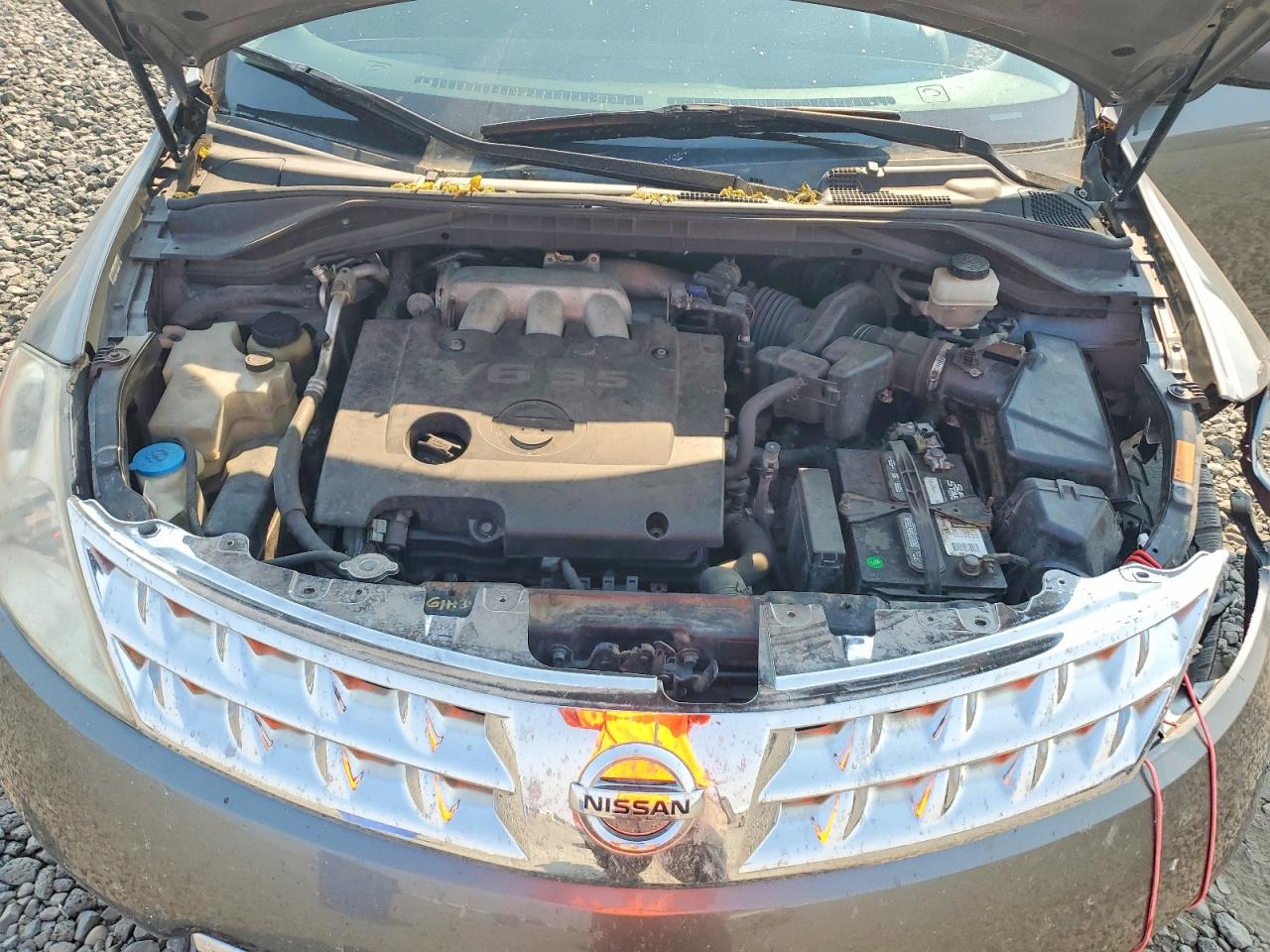 2007 Nissan Murano S Gray vin: JN8AZ08W97W667339