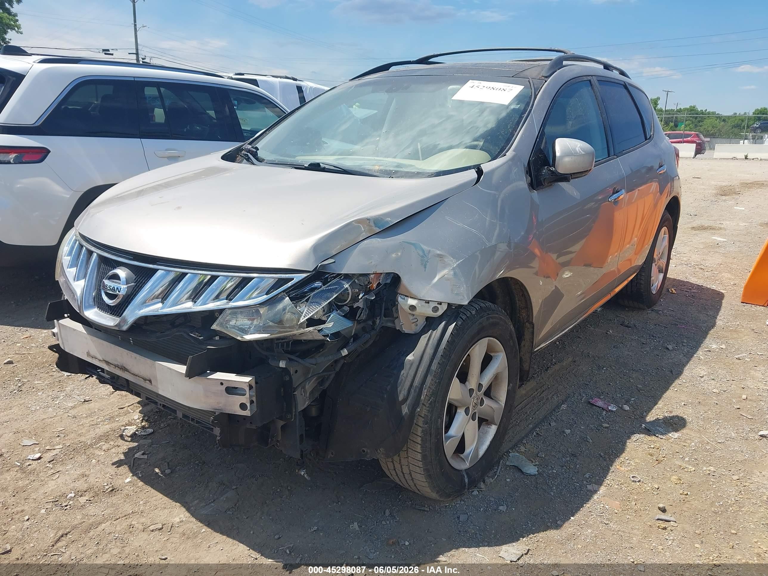 2009 Nissan Murano Sl Золотой vin: JN8AZ18U19W024149