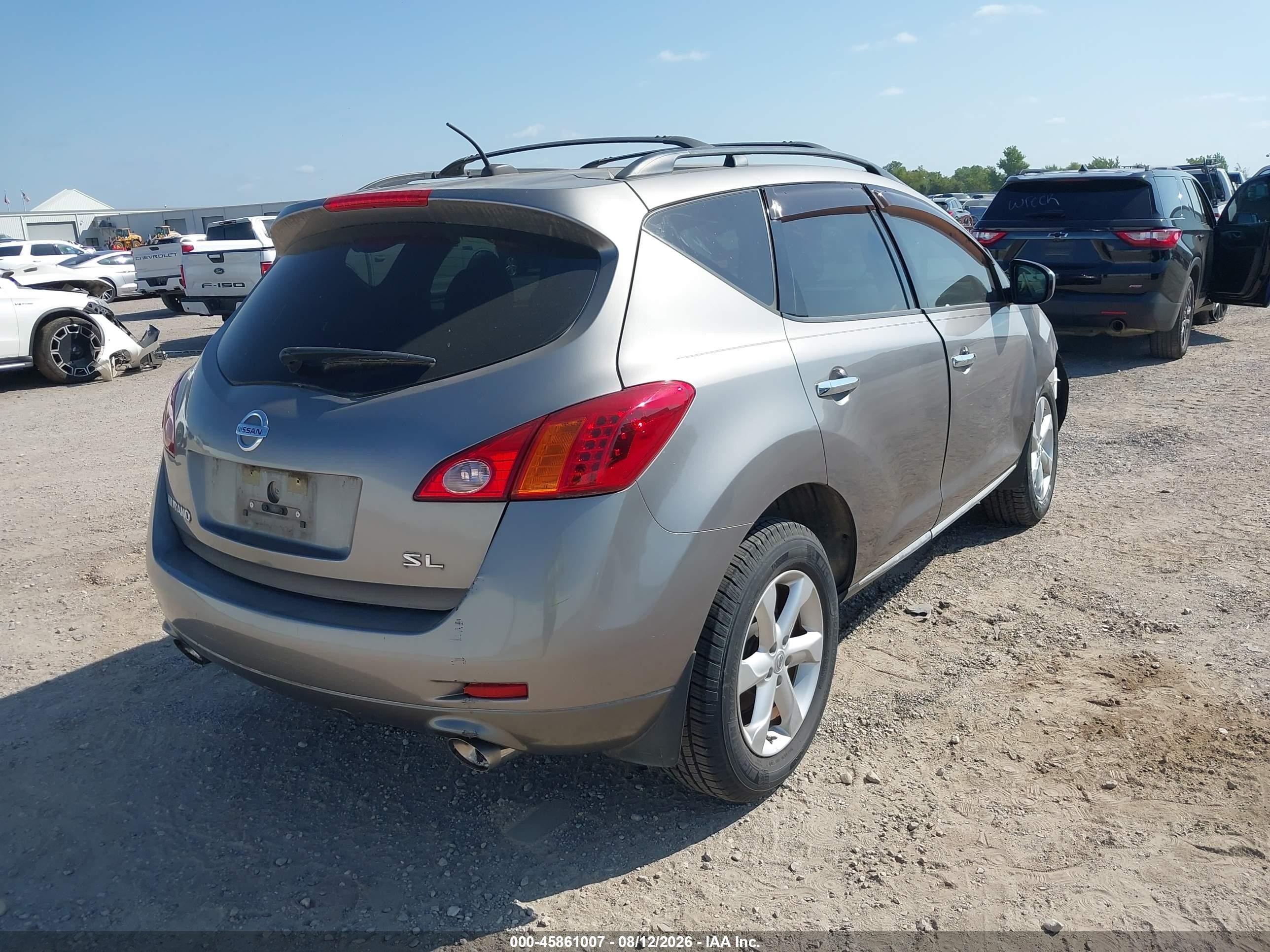 2009 Nissan Murano Sl Brown vin: JN8AZ18U29W026069
