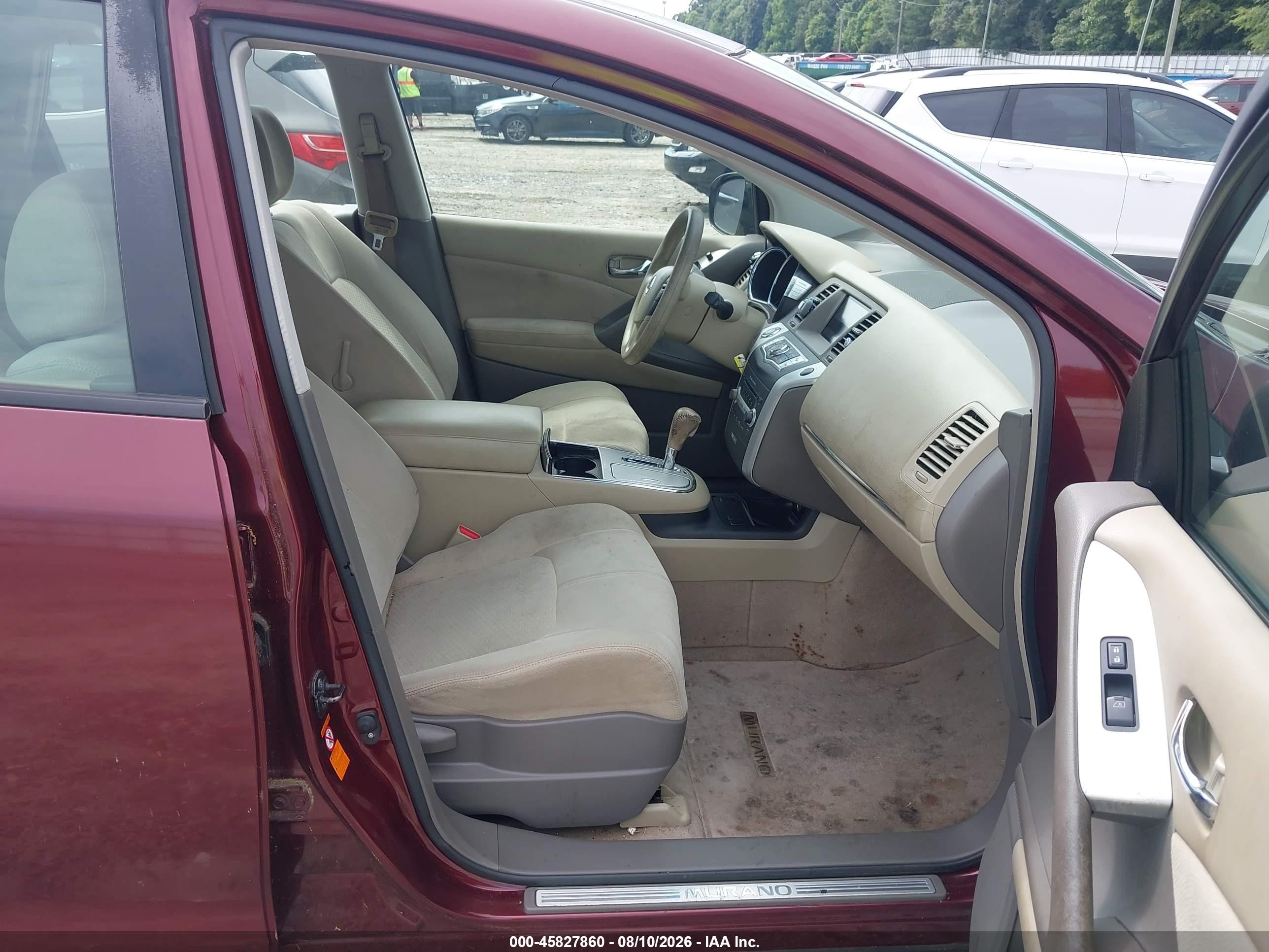 2009 Nissan Murano S Burgundy vin: JN8AZ18U49W018930