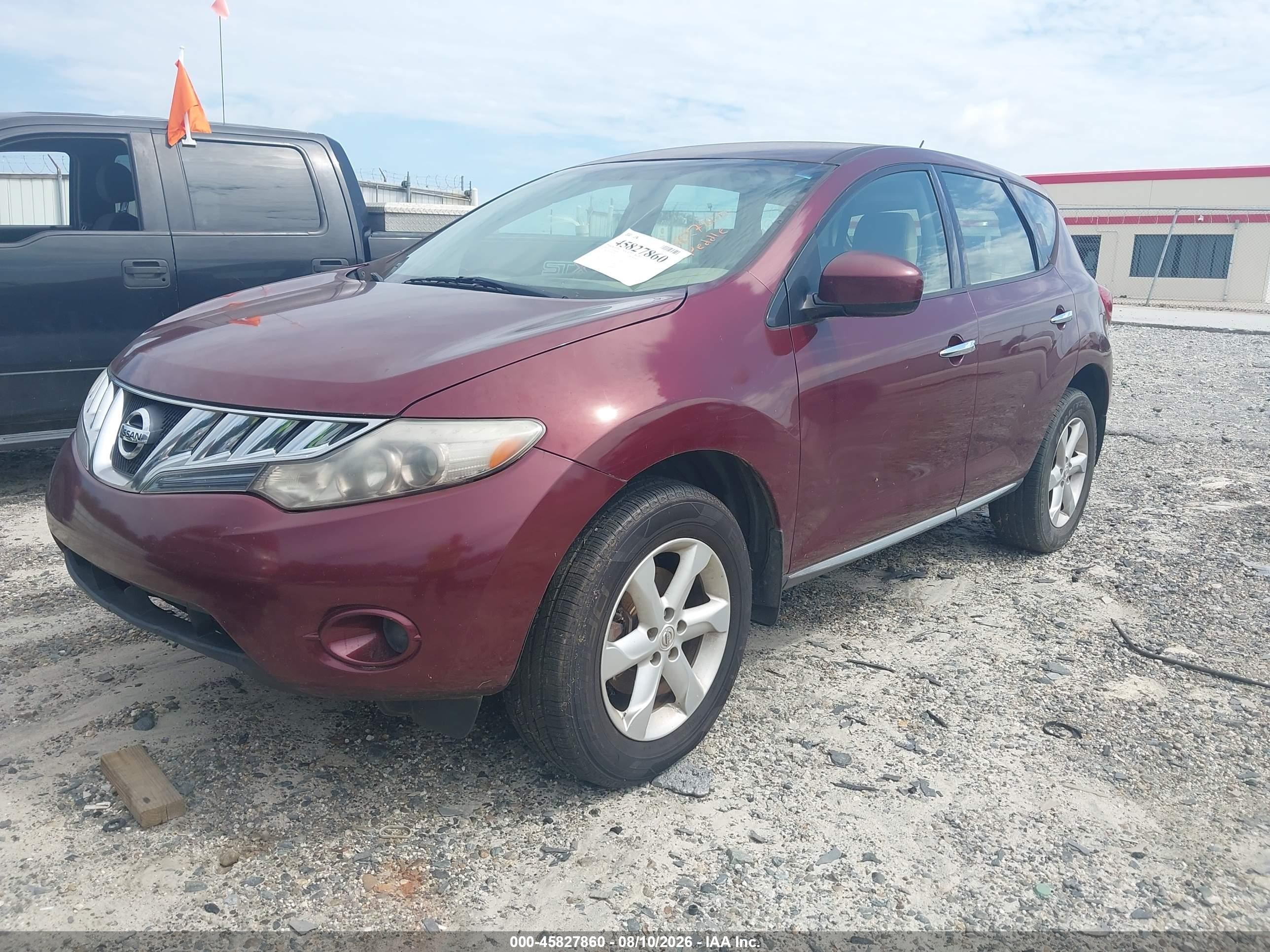 2009 Nissan Murano S Burgundy vin: JN8AZ18U49W018930