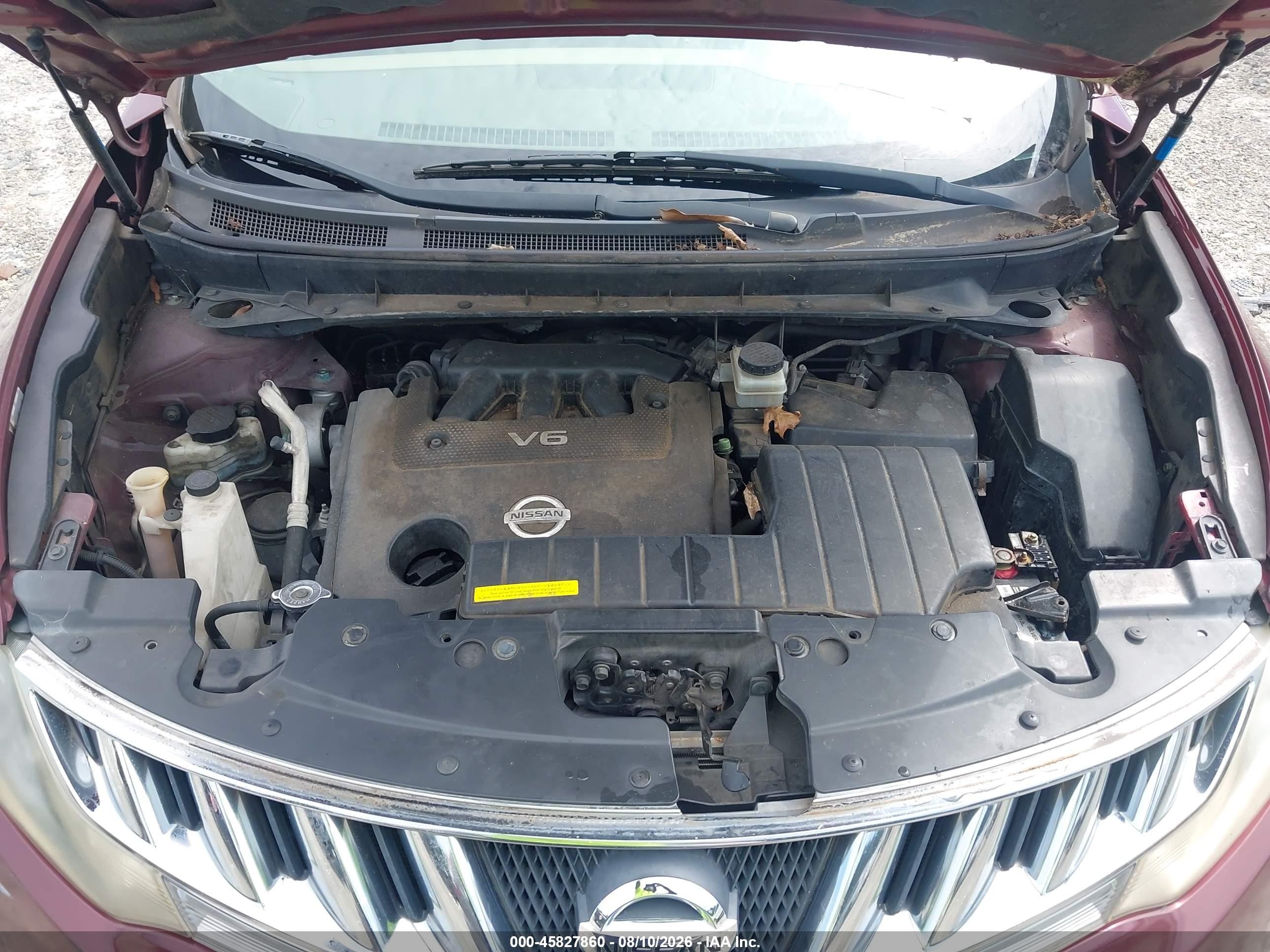 2009 Nissan Murano S Burgundy vin: JN8AZ18U49W018930