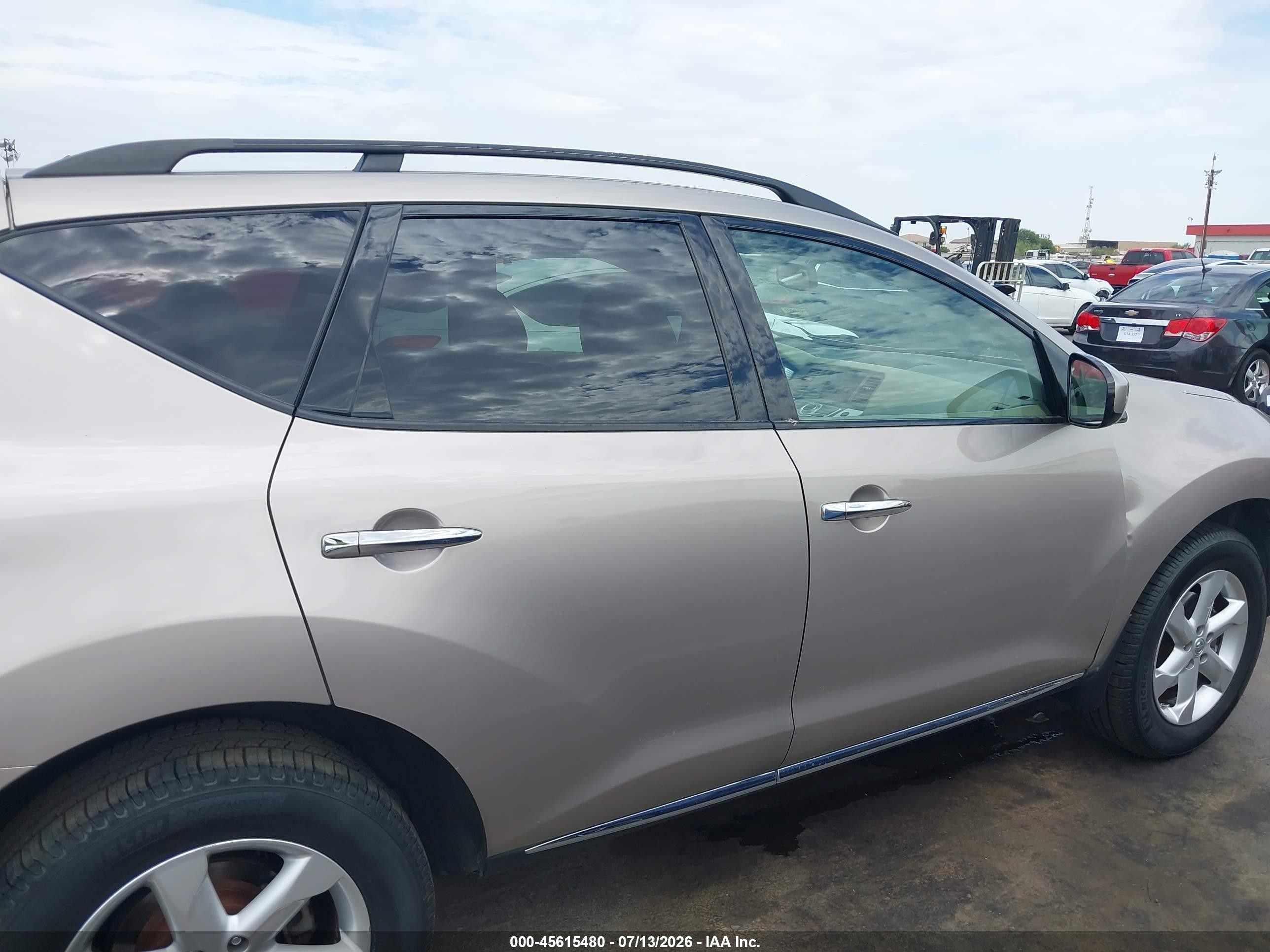 2009 Nissan Murano Sl Бежевый vin: JN8AZ18U79W020140