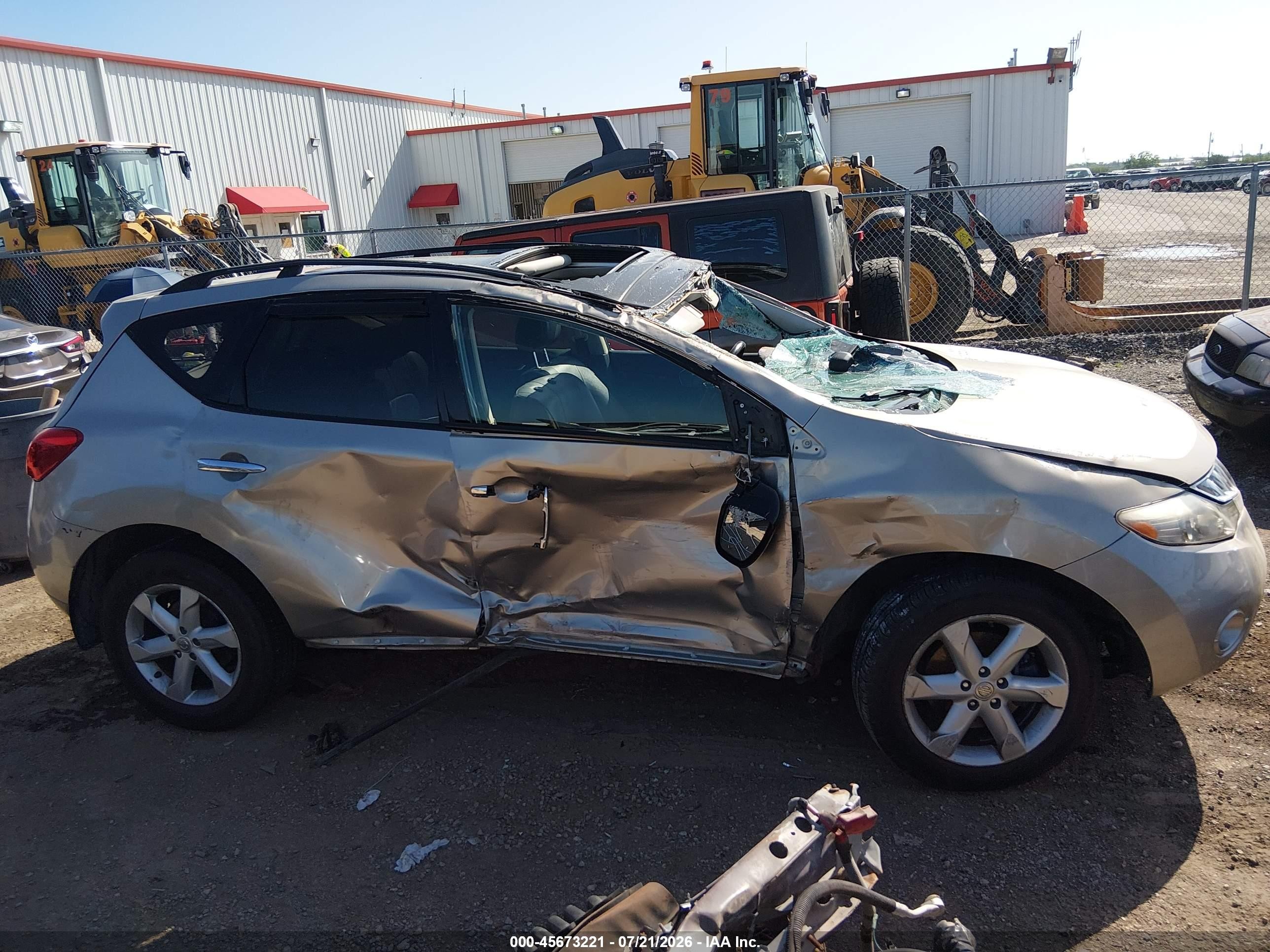 2009 Nissan Murano Sl Beige vin: JN8AZ18U79W026388