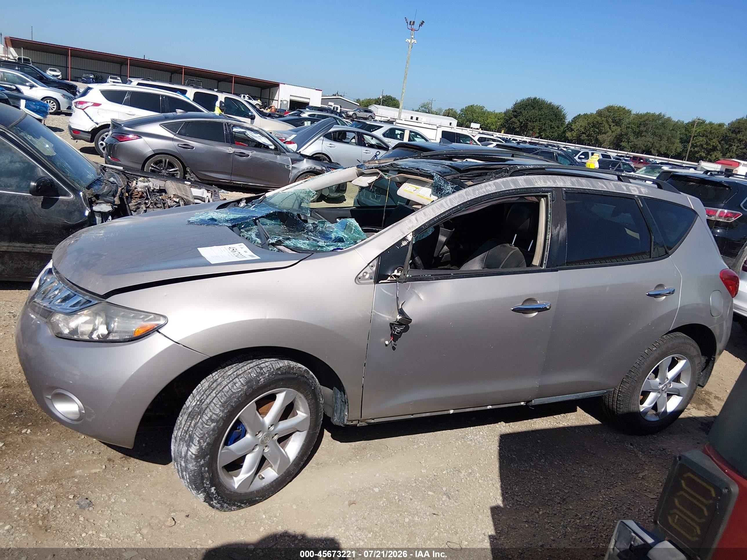 2009 Nissan Murano Sl Beige vin: JN8AZ18U79W026388