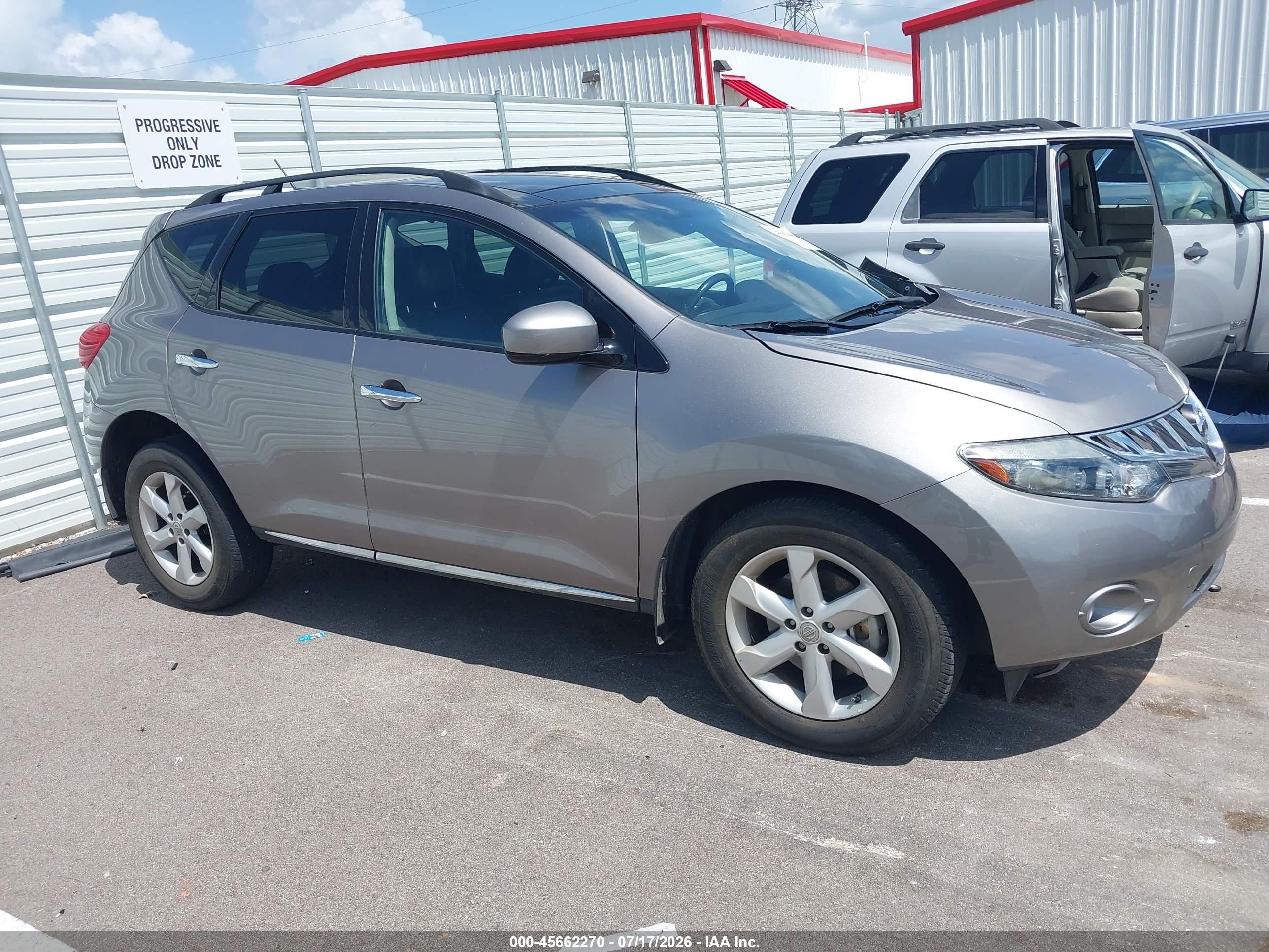 2009 Nissan Murano Sl Gray vin: JN8AZ18U79W104667