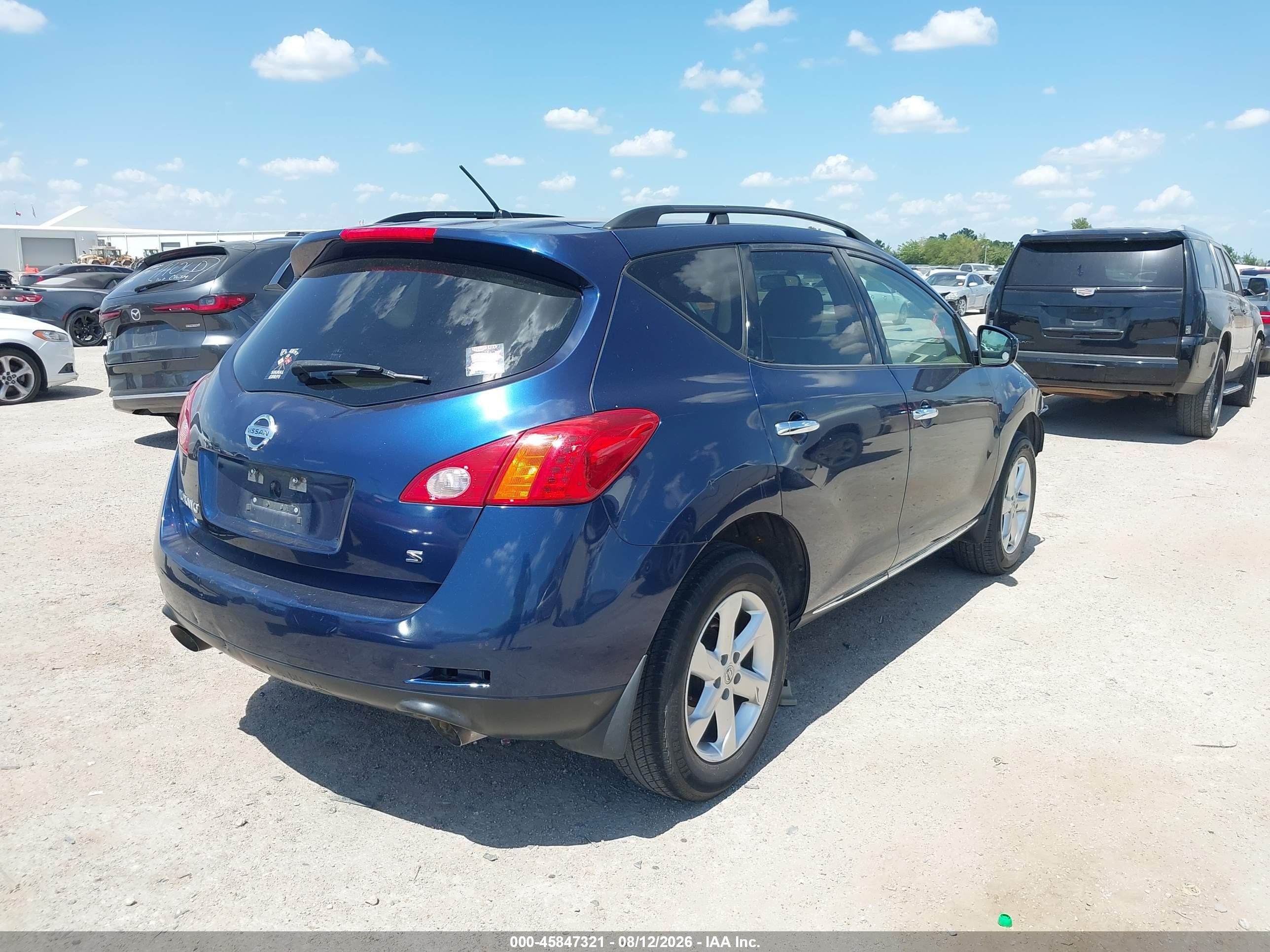2009 Nissan Murano S Blue vin: JN8AZ18U89W001547
