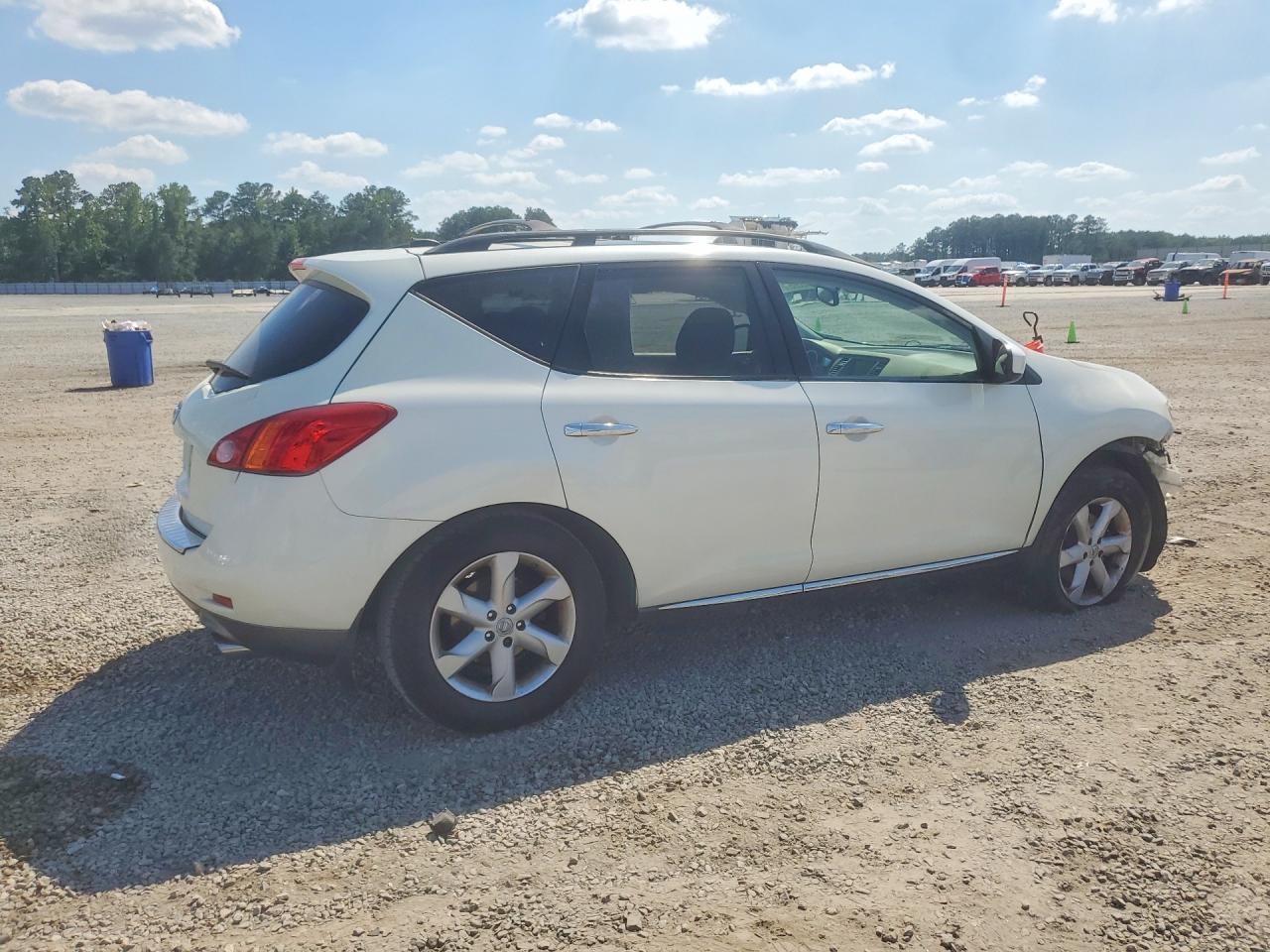 2009 Nissan Murano S White vin: JN8AZ18U89W024357