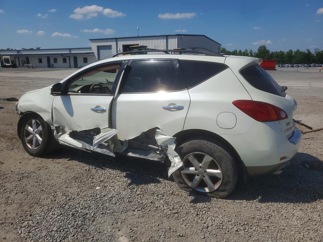 2009 Nissan Murano S White vin: JN8AZ18U89W024357