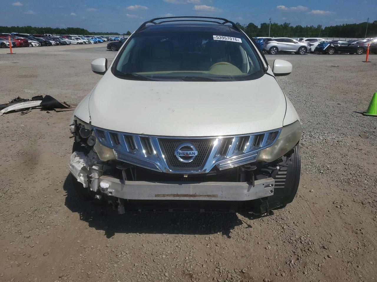 2009 Nissan Murano S White vin: JN8AZ18U89W024357