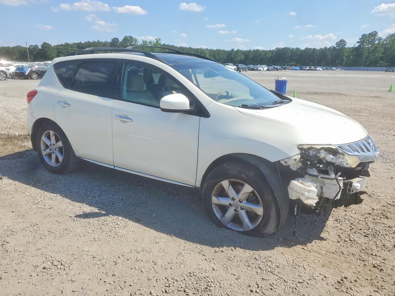 2009 Nissan Murano S White vin: JN8AZ18U89W024357