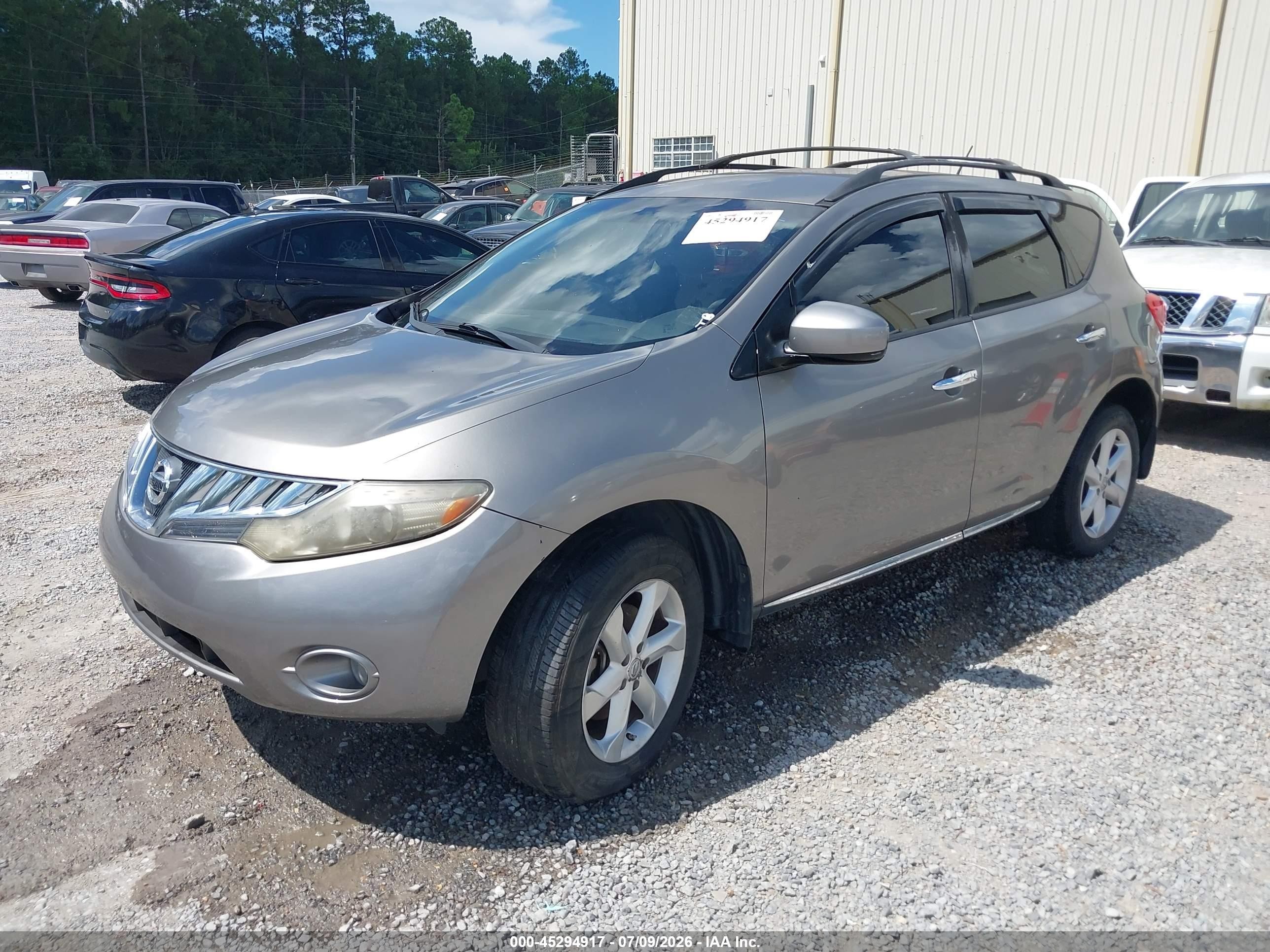 2009 Nissan Murano Sl Gray vin: JN8AZ18U99W020799