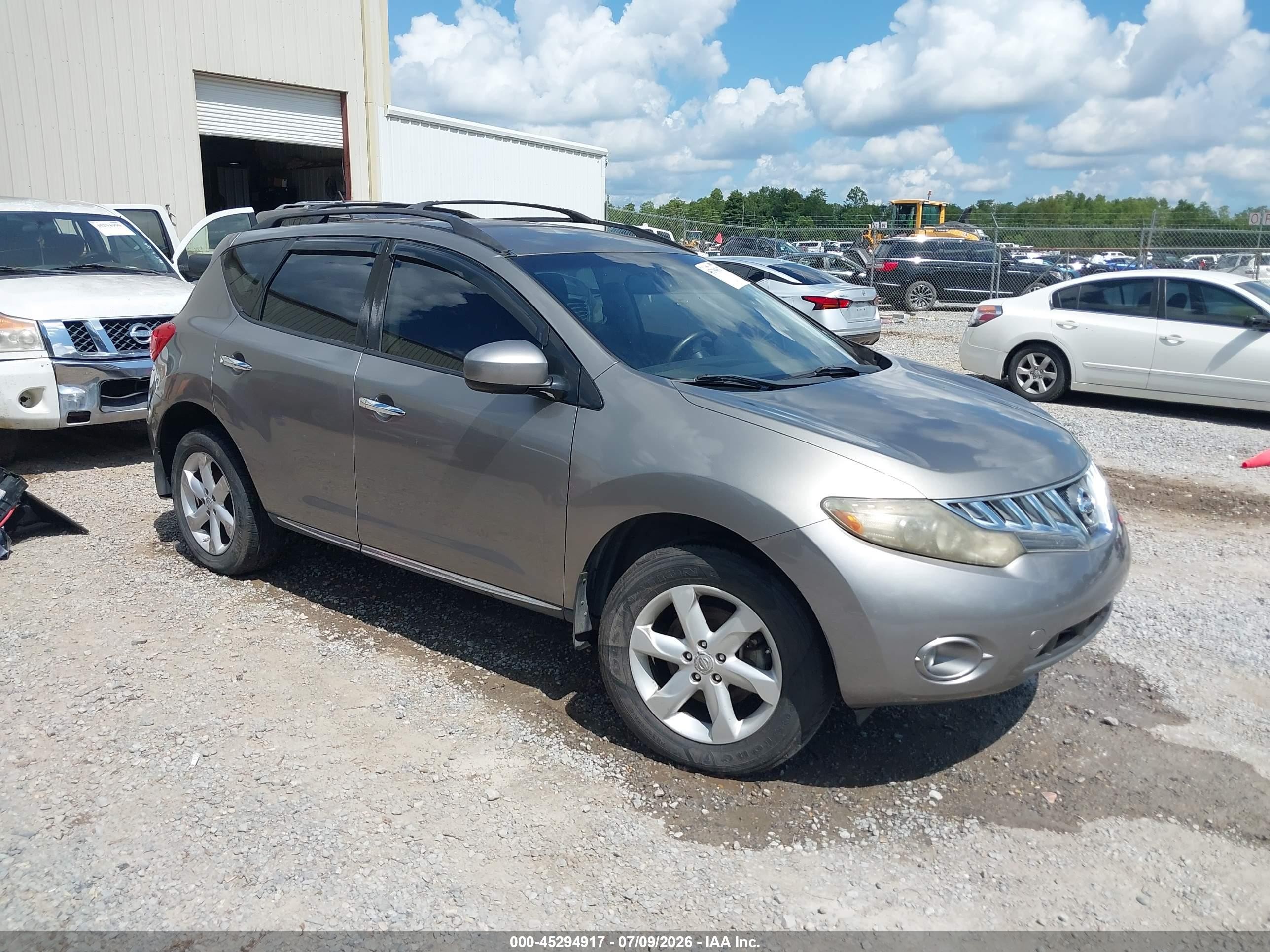 2009 Nissan Murano Sl Gray vin: JN8AZ18U99W020799