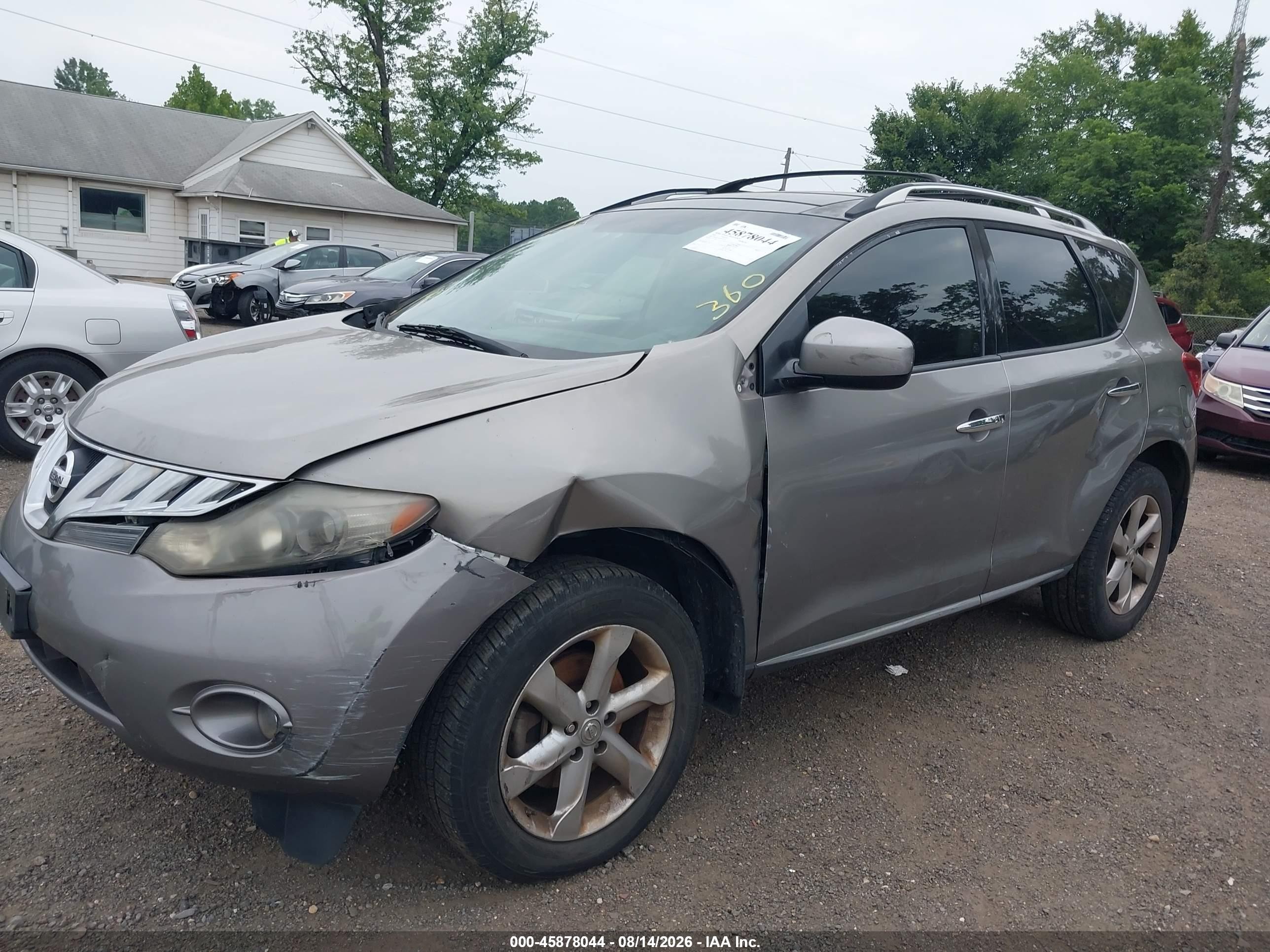 2009 Nissan Murano Sl Gray vin: JN8AZ18U99W106310