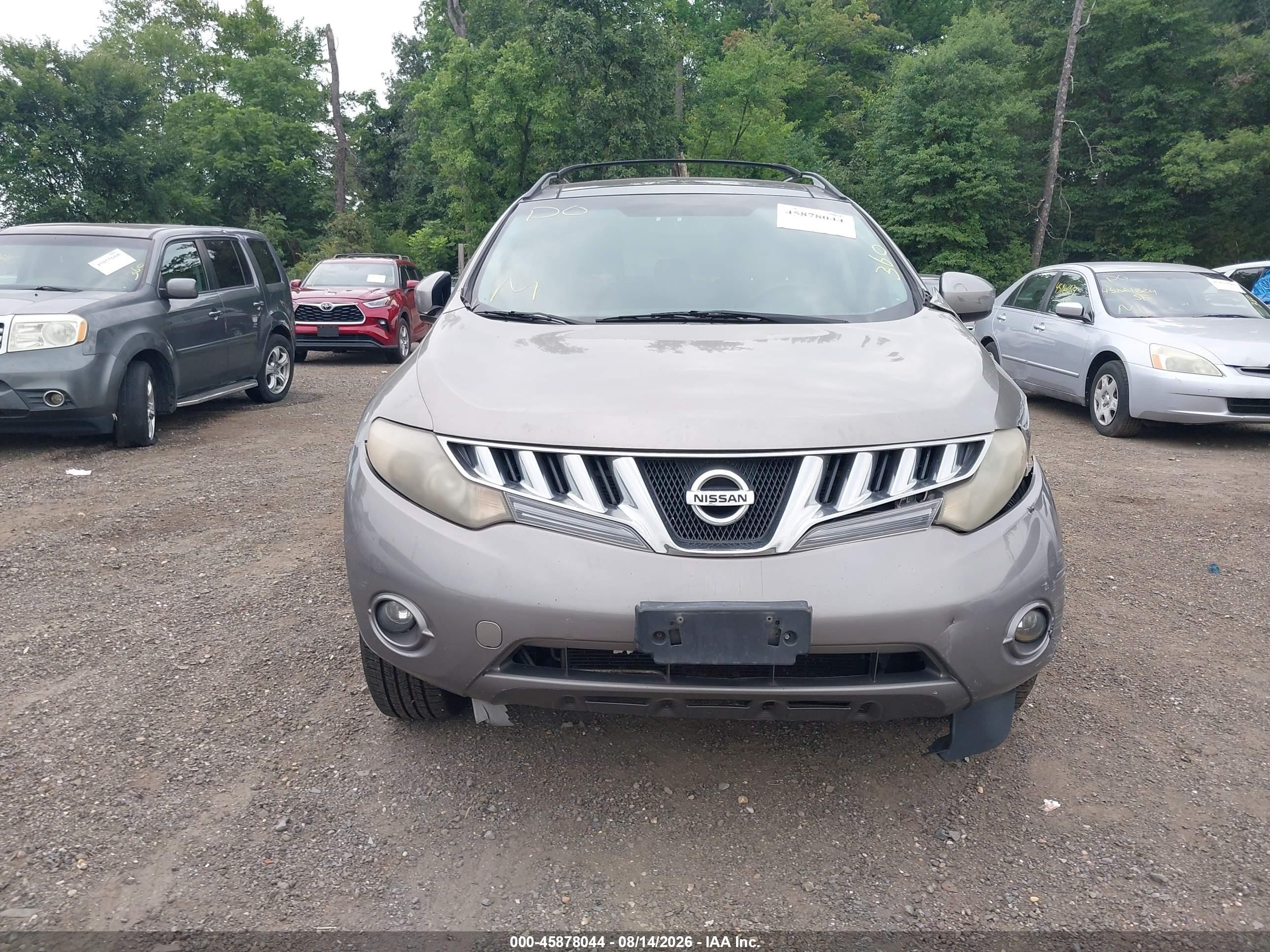 2009 Nissan Murano Sl Gray vin: JN8AZ18U99W106310