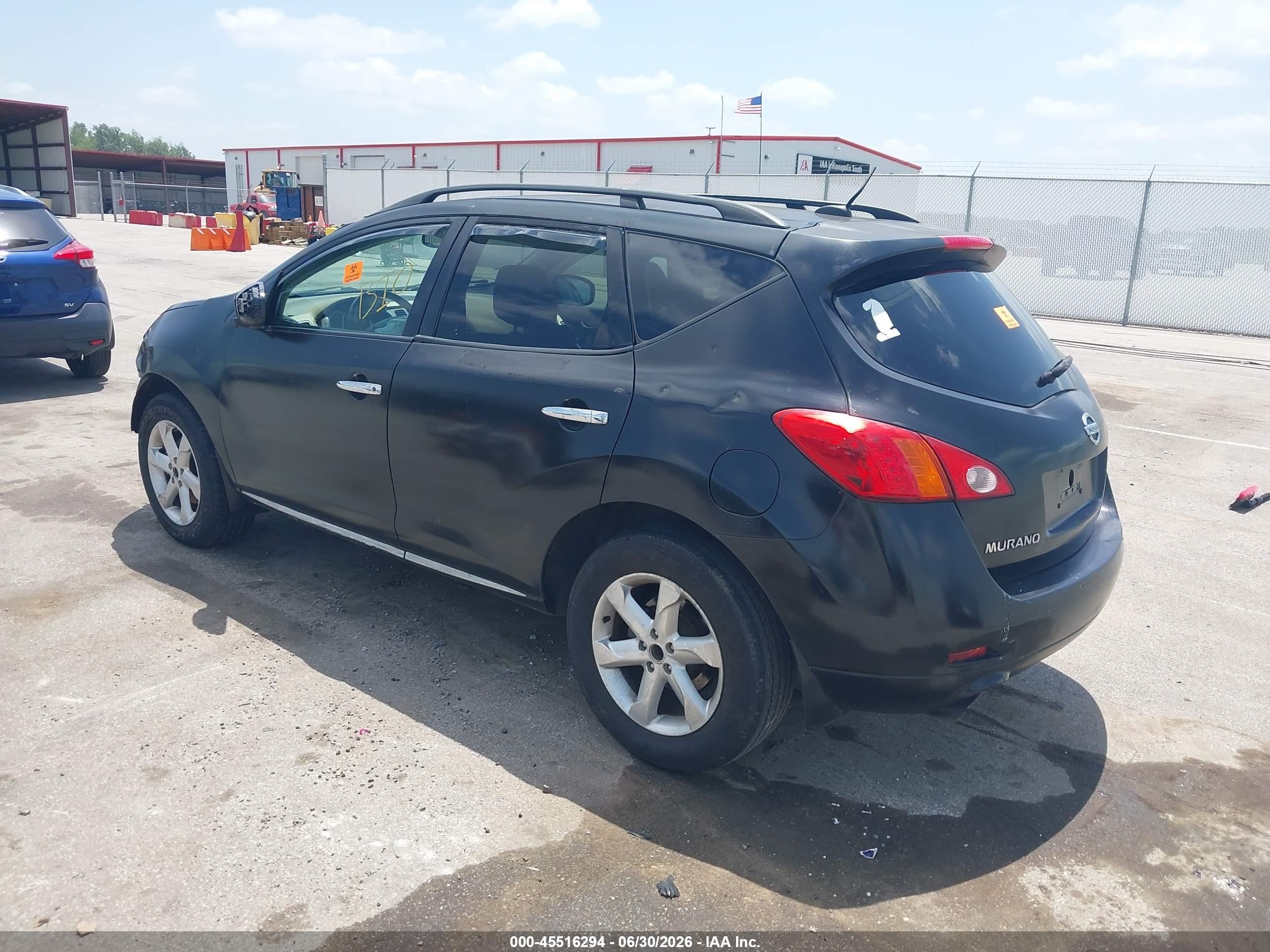 2009 Nissan Murano Sl Черный vin: JN8AZ18UX9W016339