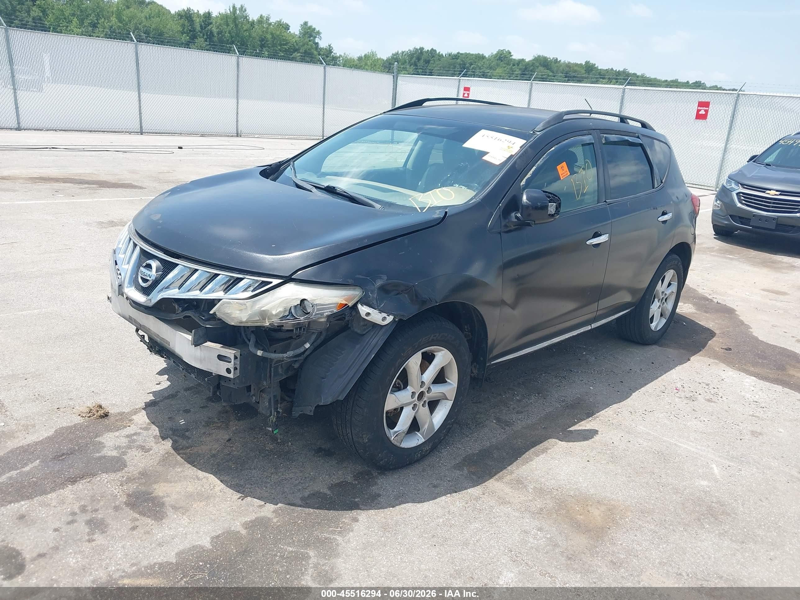 2009 Nissan Murano Sl Черный vin: JN8AZ18UX9W016339