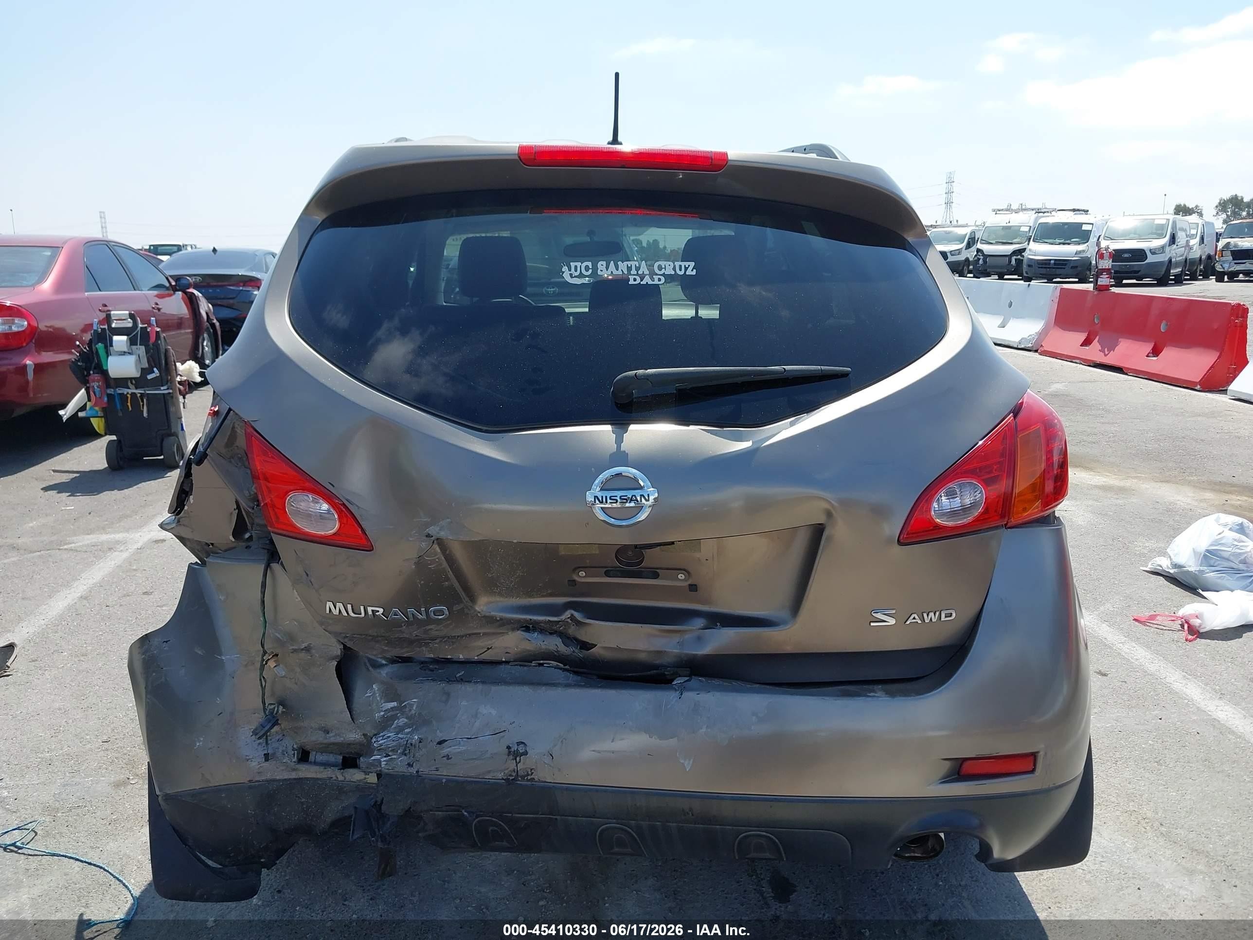 2009 Nissan Murano S Brown vin: JN8AZ18W09W117441