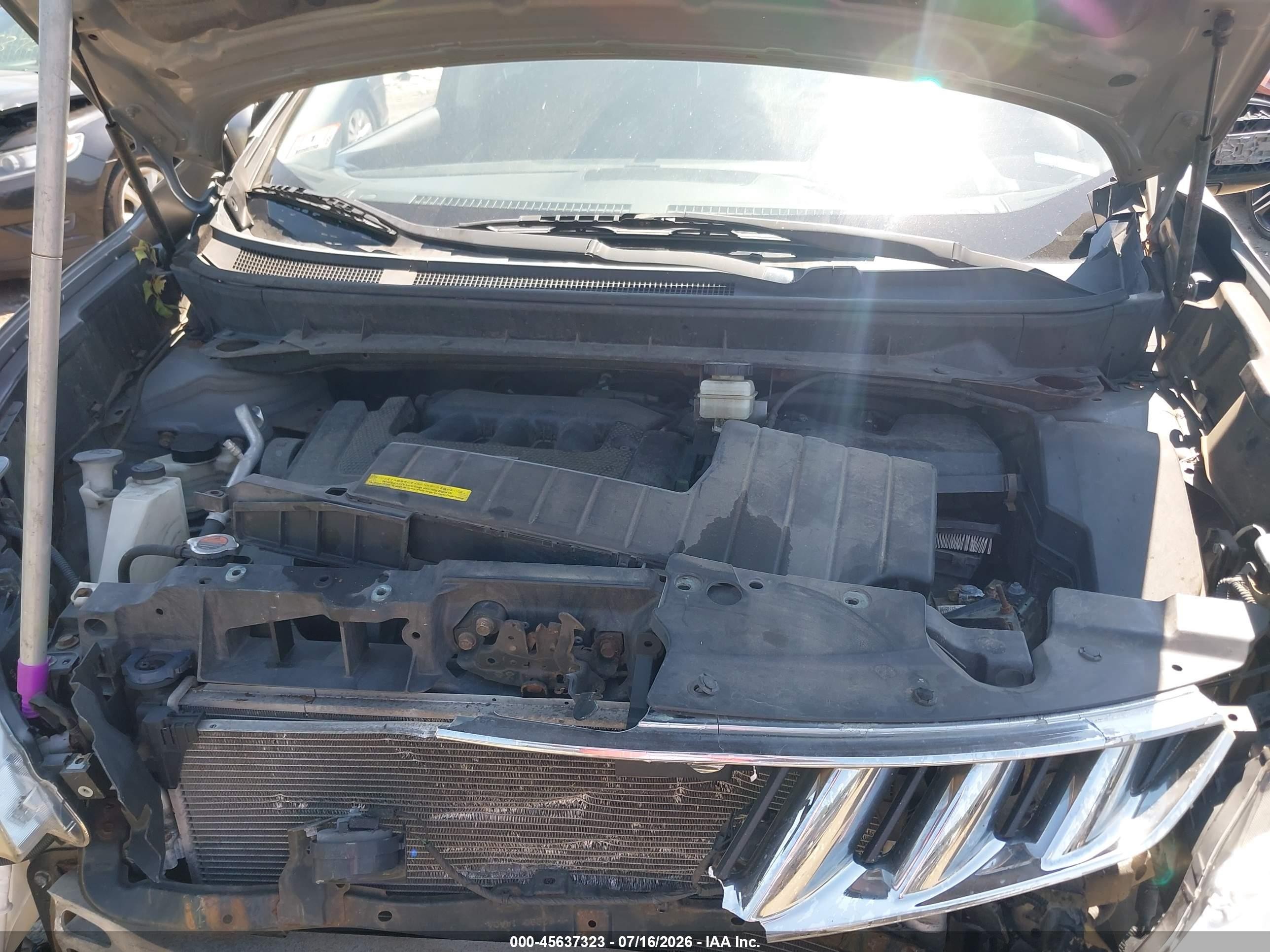 2009 Nissan Murano Sl Gray vin: JN8AZ18W09W125894