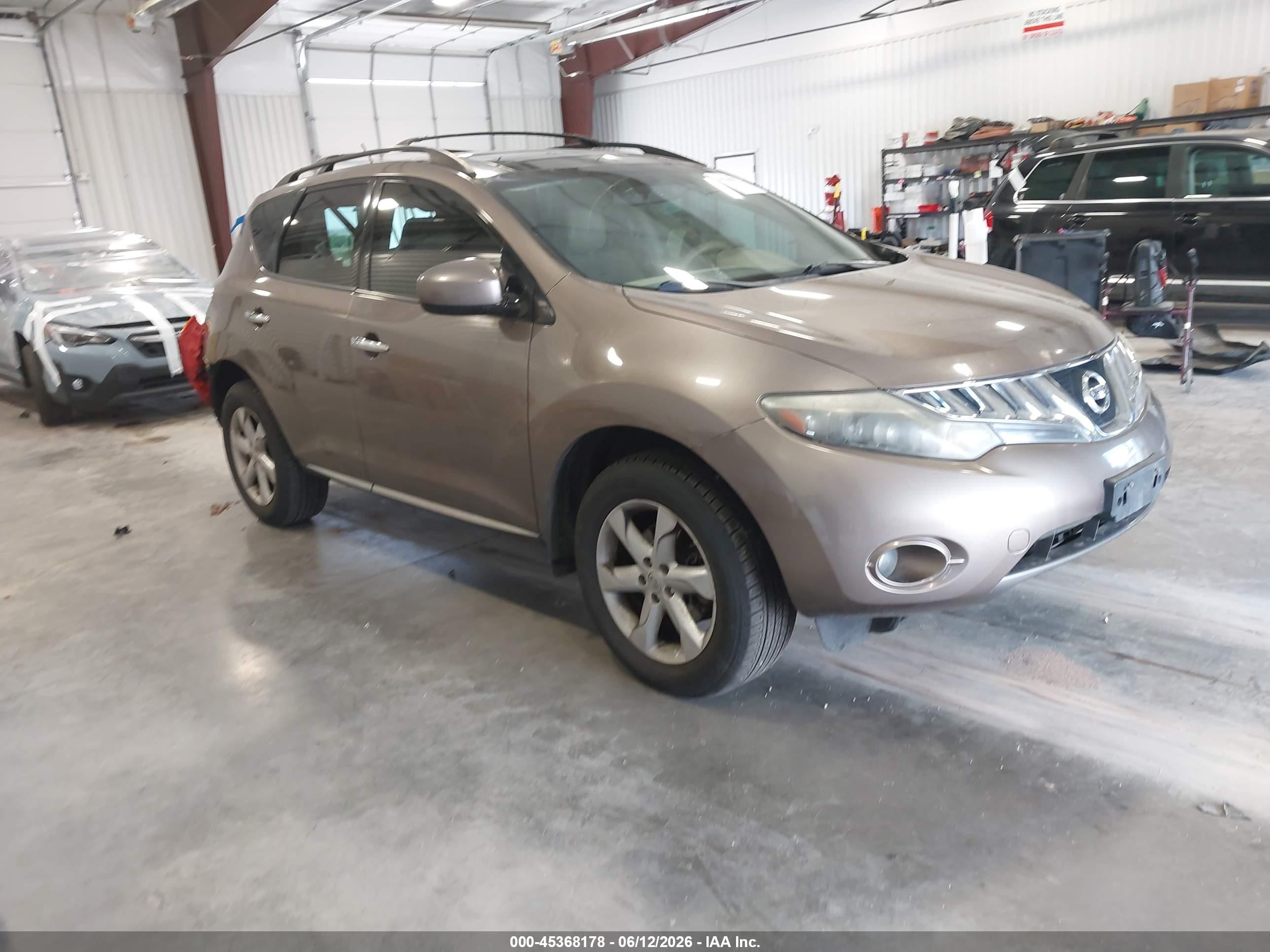 2009 Nissan Murano Sl Gold vin: JN8AZ18W09W146809