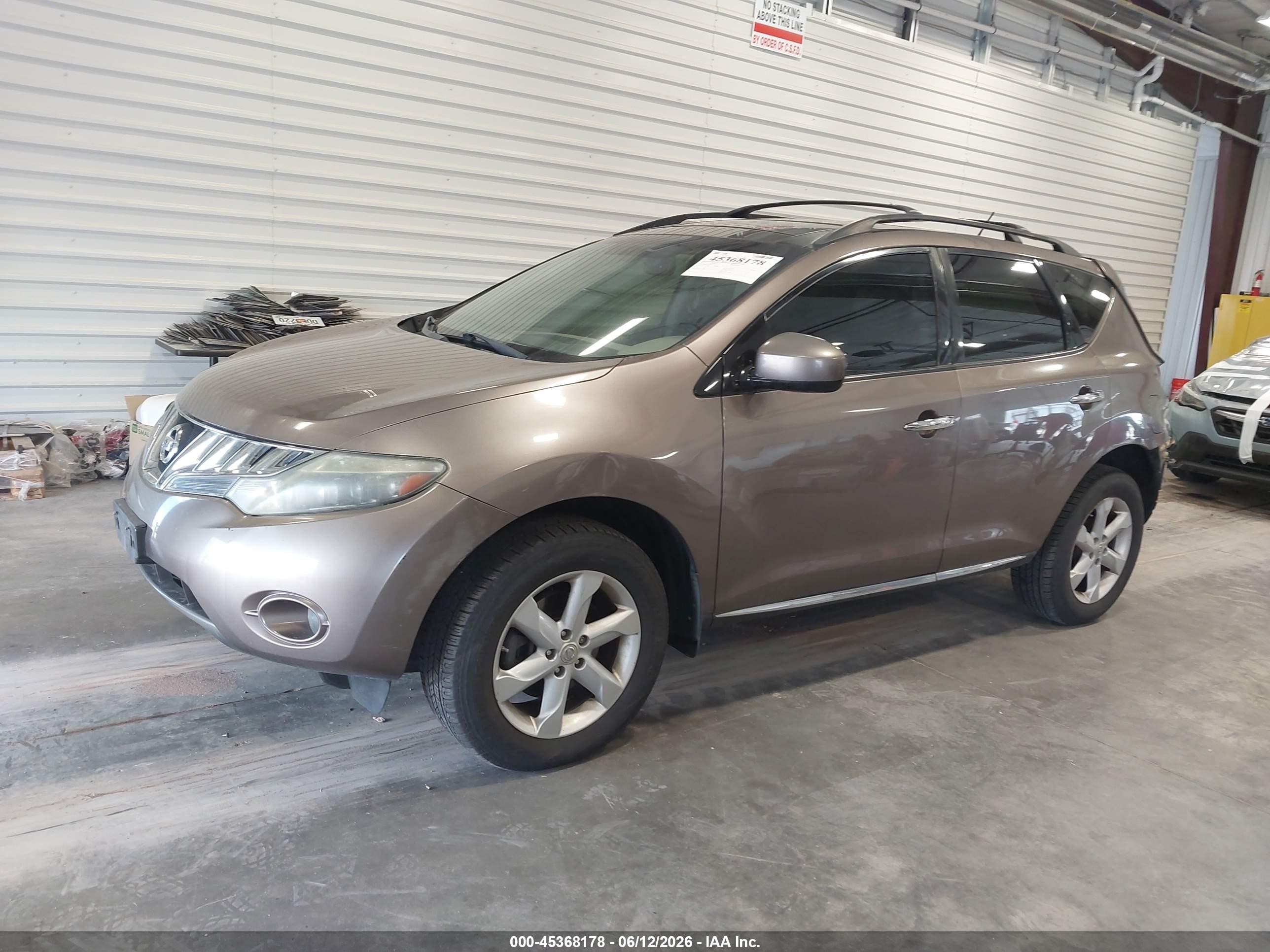 2009 Nissan Murano Sl Gold vin: JN8AZ18W09W146809