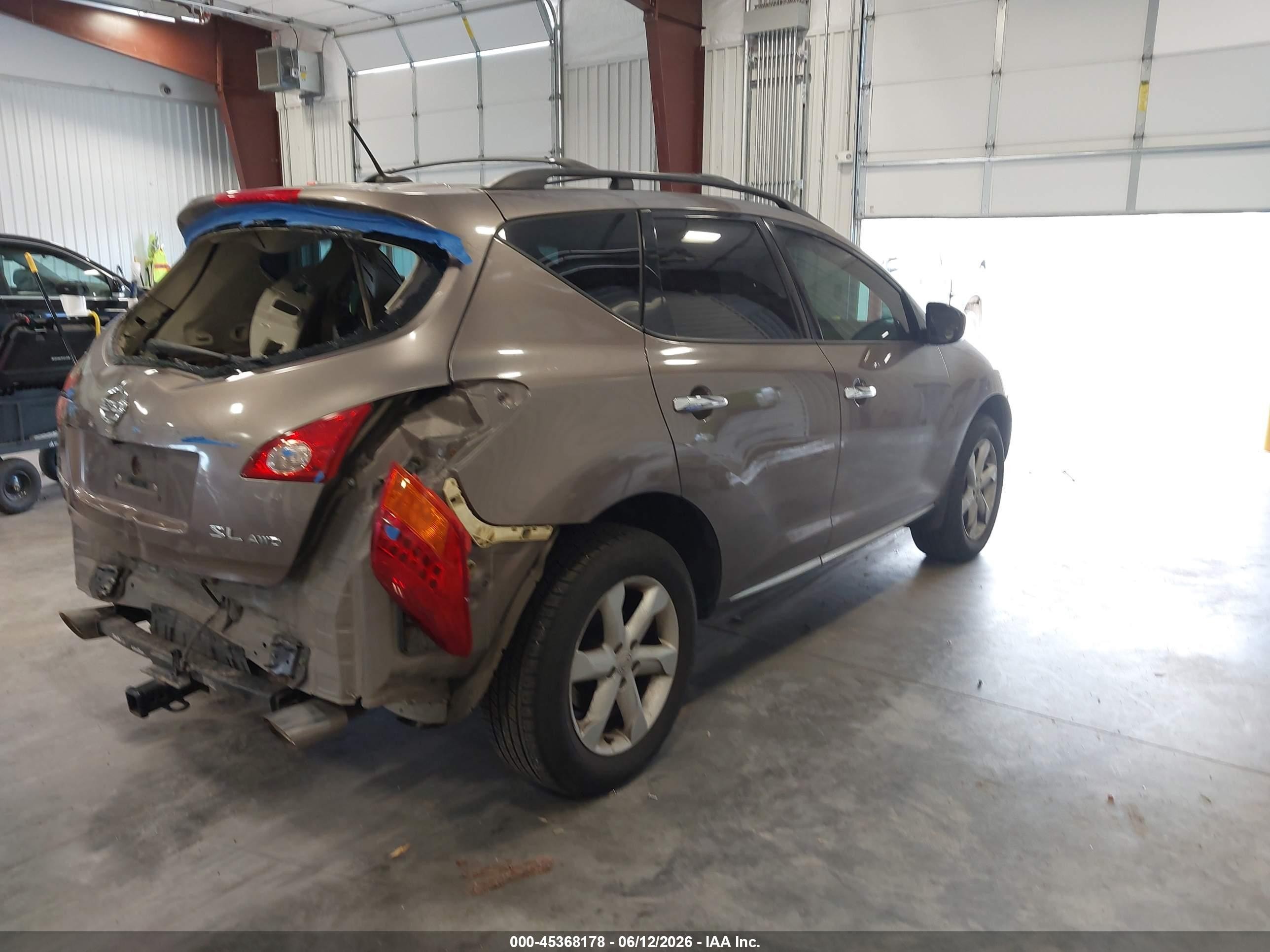 2009 Nissan Murano Sl Gold vin: JN8AZ18W09W146809