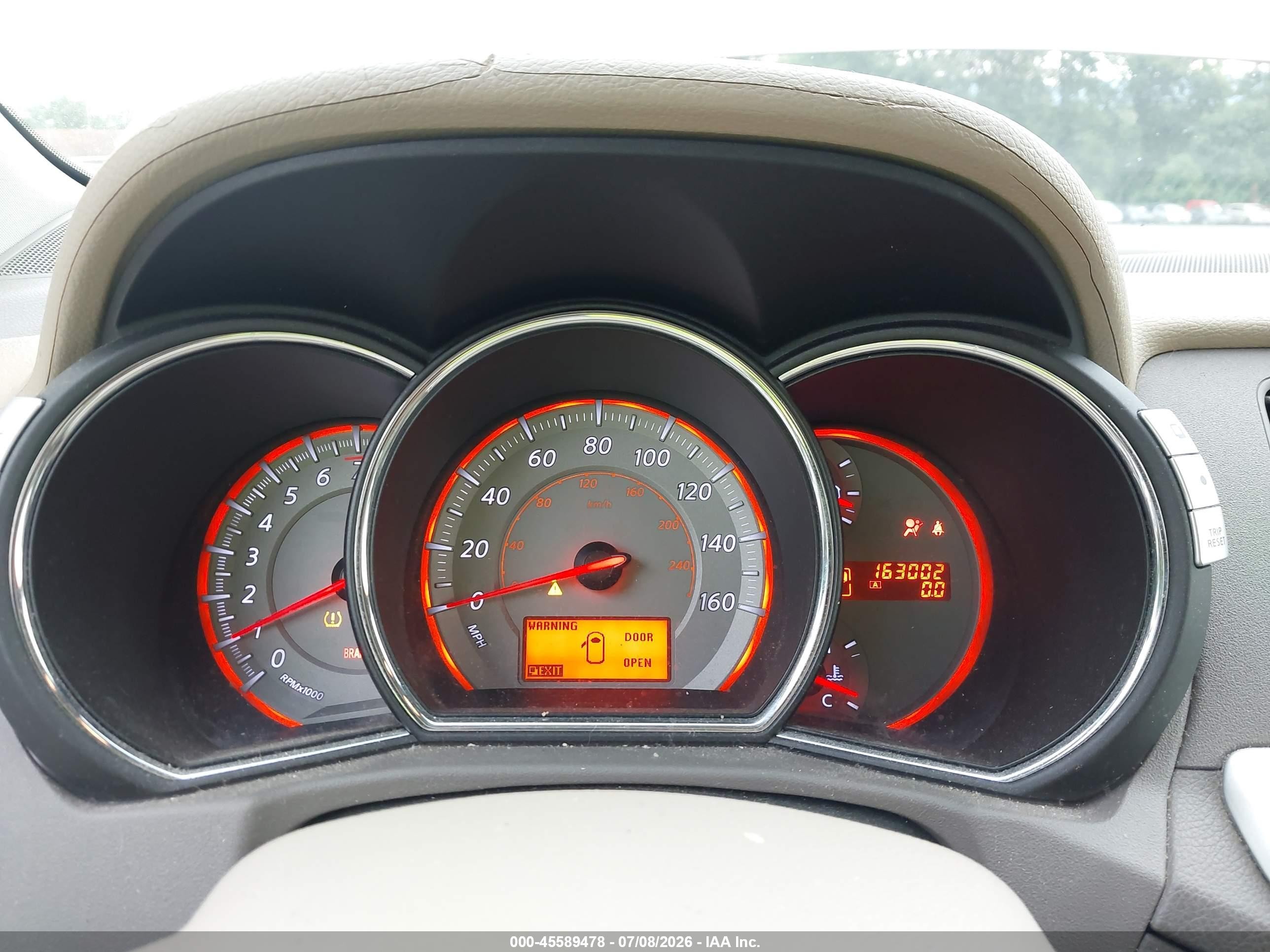2009 Nissan Murano Le Brown vin: JN8AZ18W09W161469