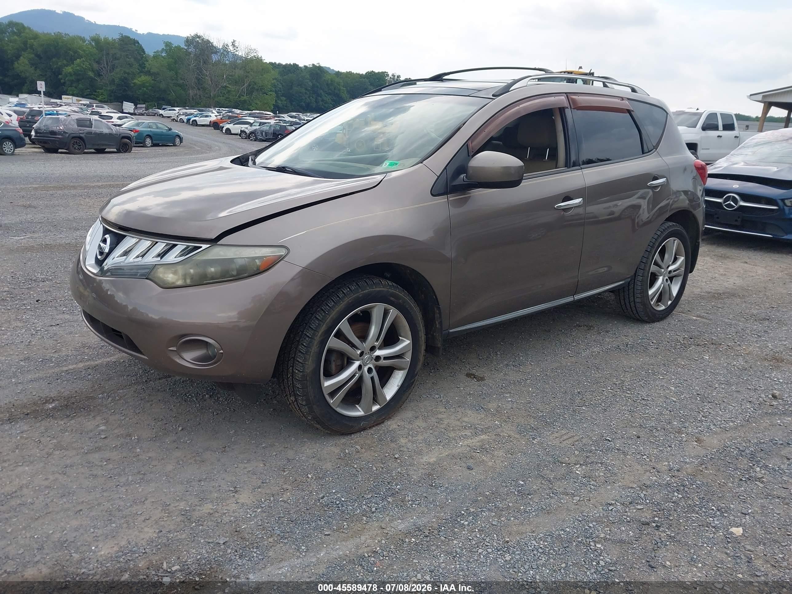 2009 Nissan Murano Le Brown vin: JN8AZ18W09W161469