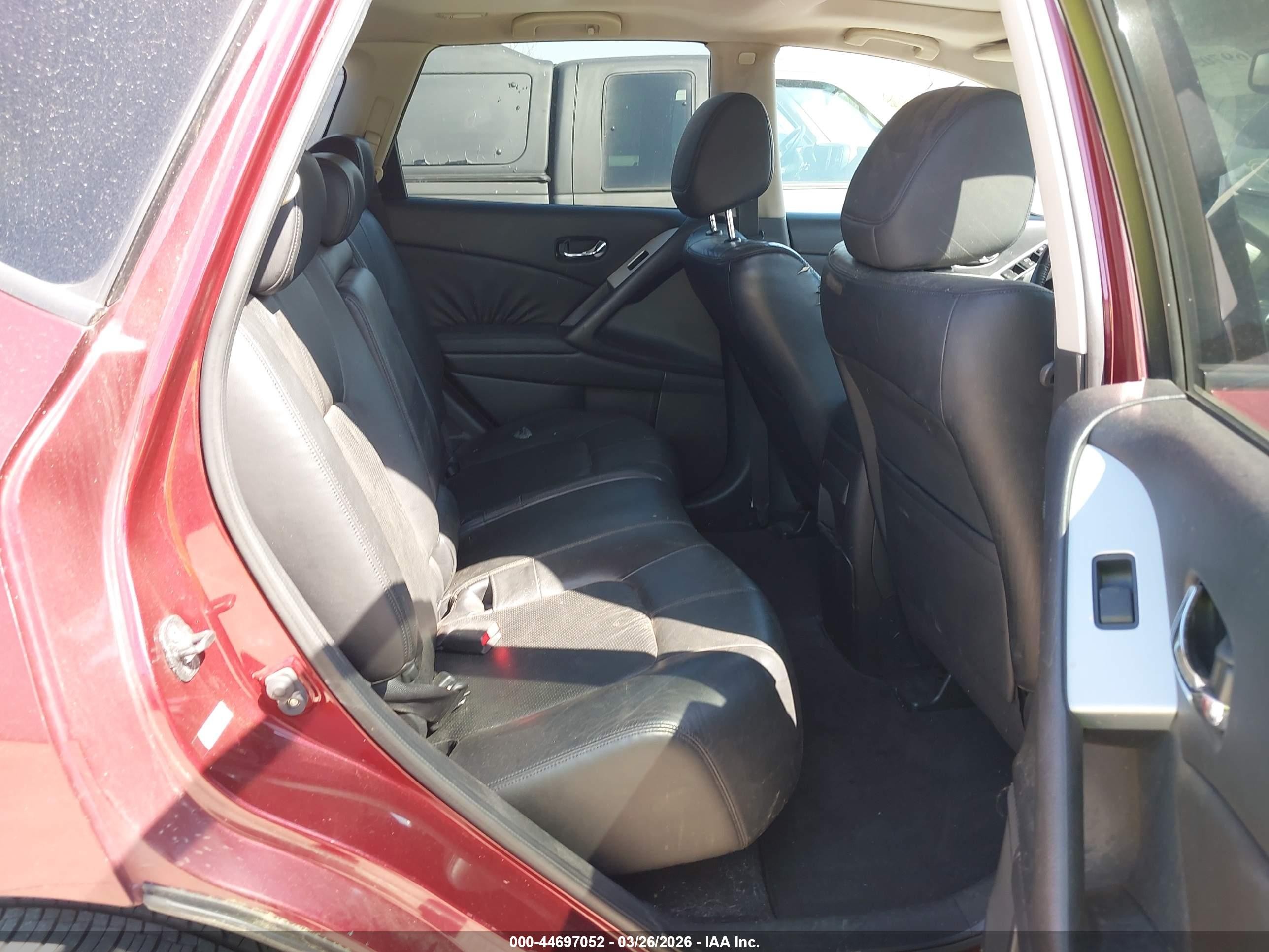 2009 Nissan Murano Sl Red vin: JN8AZ18W09W205065