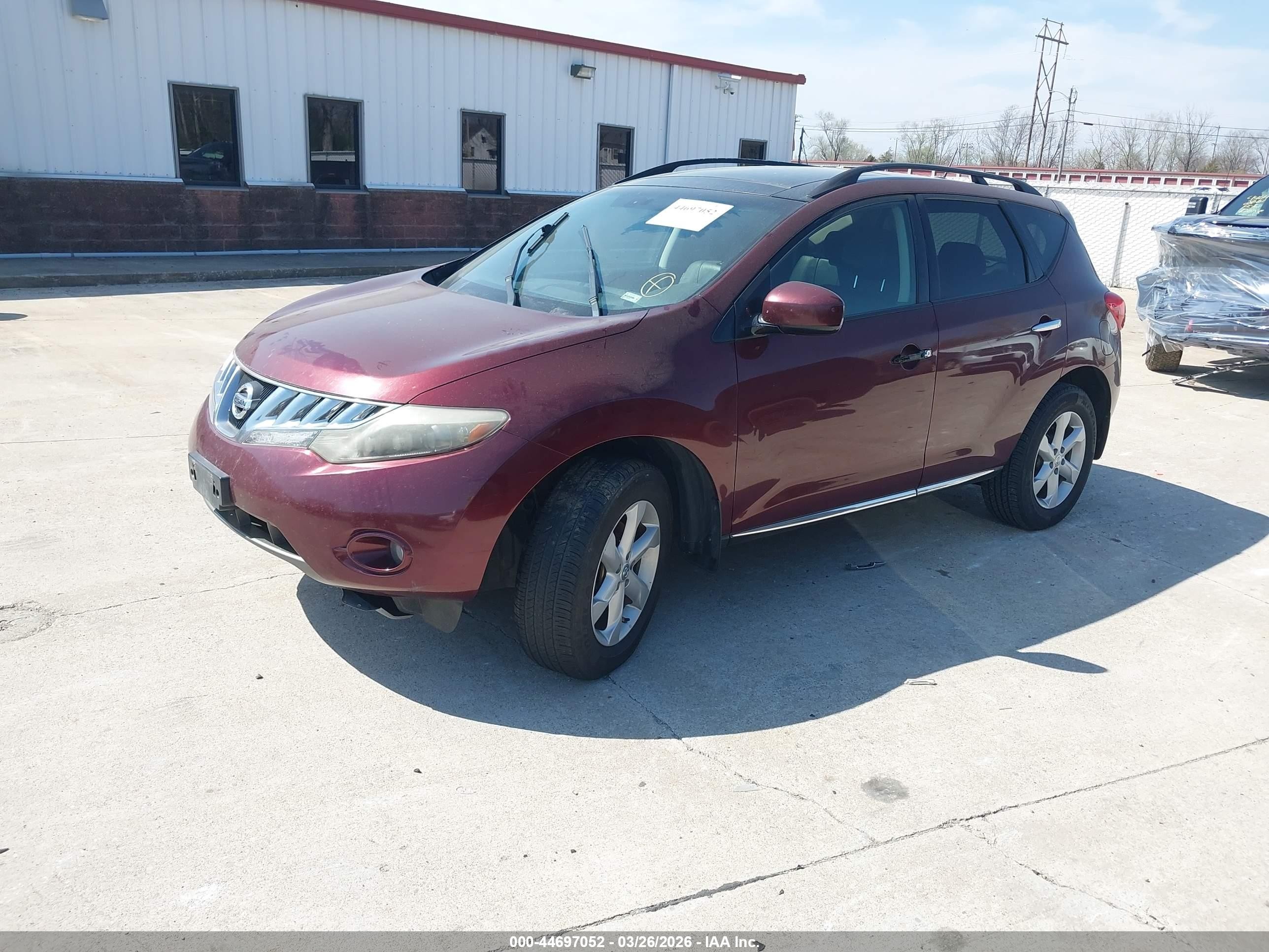 2009 Nissan Murano Sl Red vin: JN8AZ18W09W205065