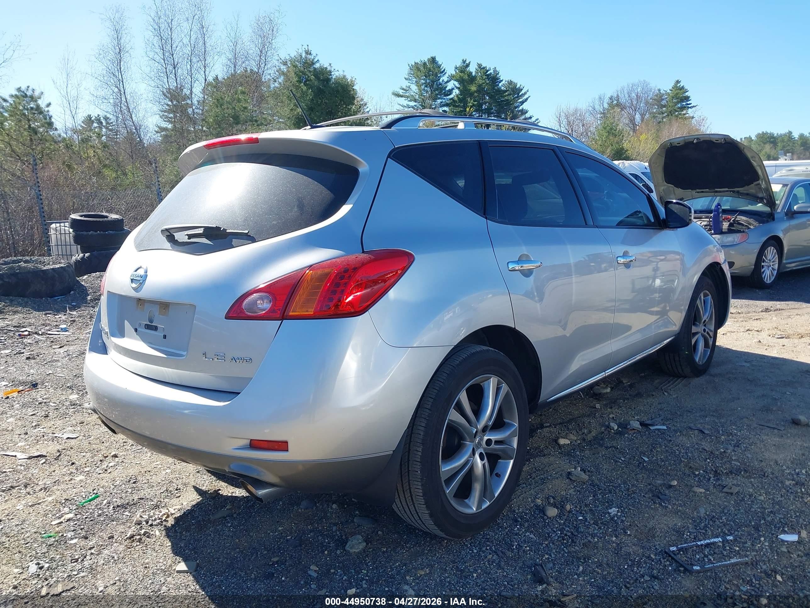 2009 Nissan Murano Le Серебряный vin: JN8AZ18W19W103676
