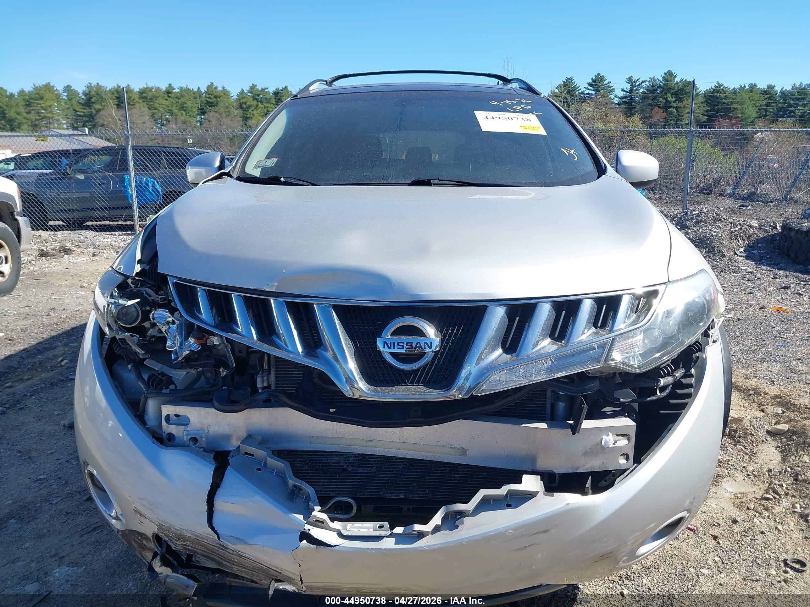 2009 Nissan Murano Le Серебряный vin: JN8AZ18W19W103676