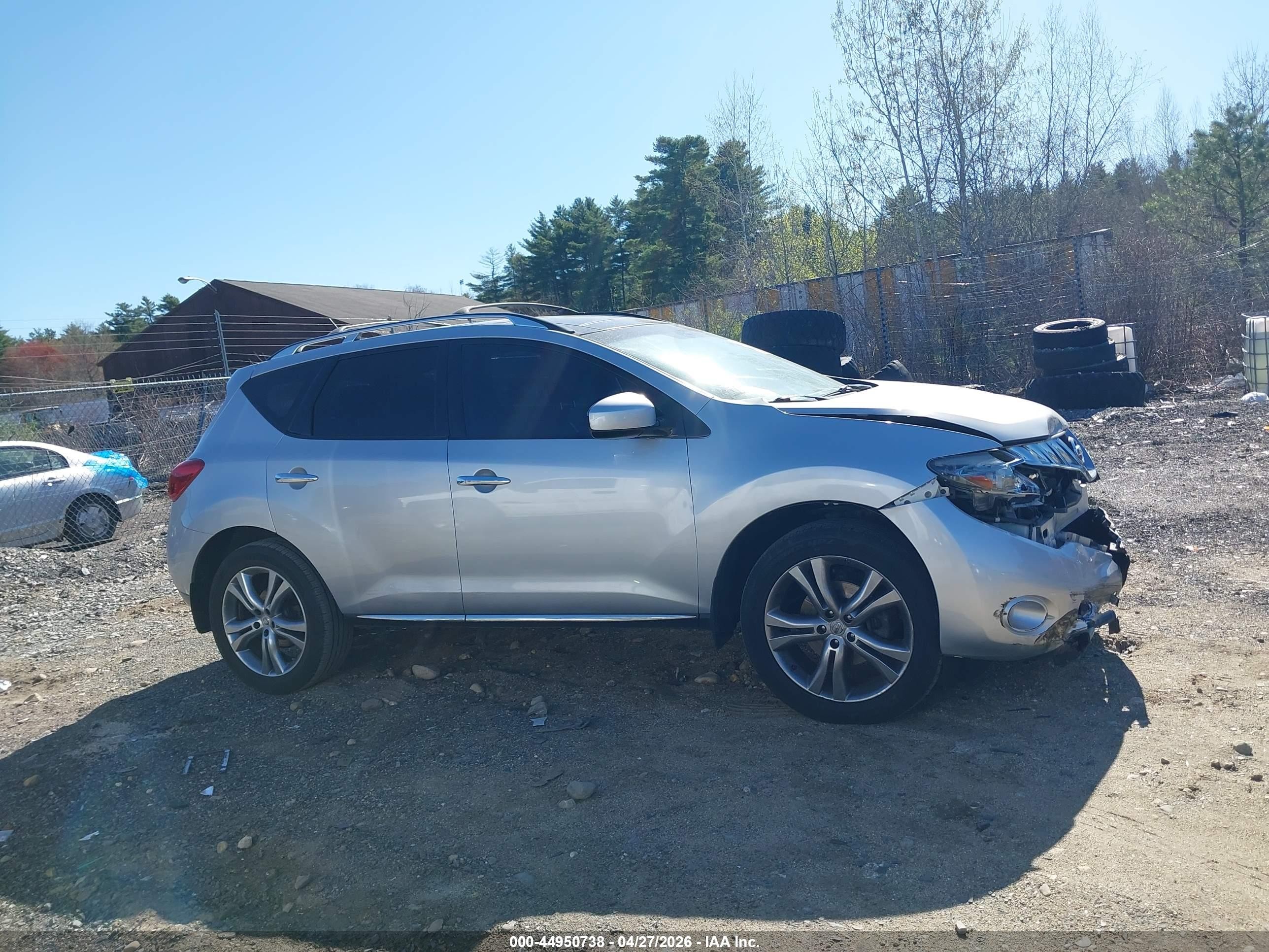 2009 Nissan Murano Le Серебряный vin: JN8AZ18W19W103676