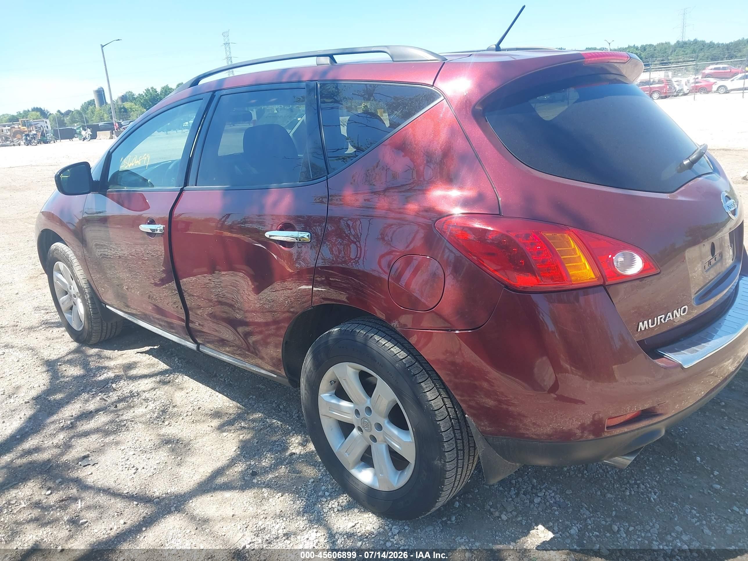 2009 Nissan Murano S Красный vin: JN8AZ18W19W121496