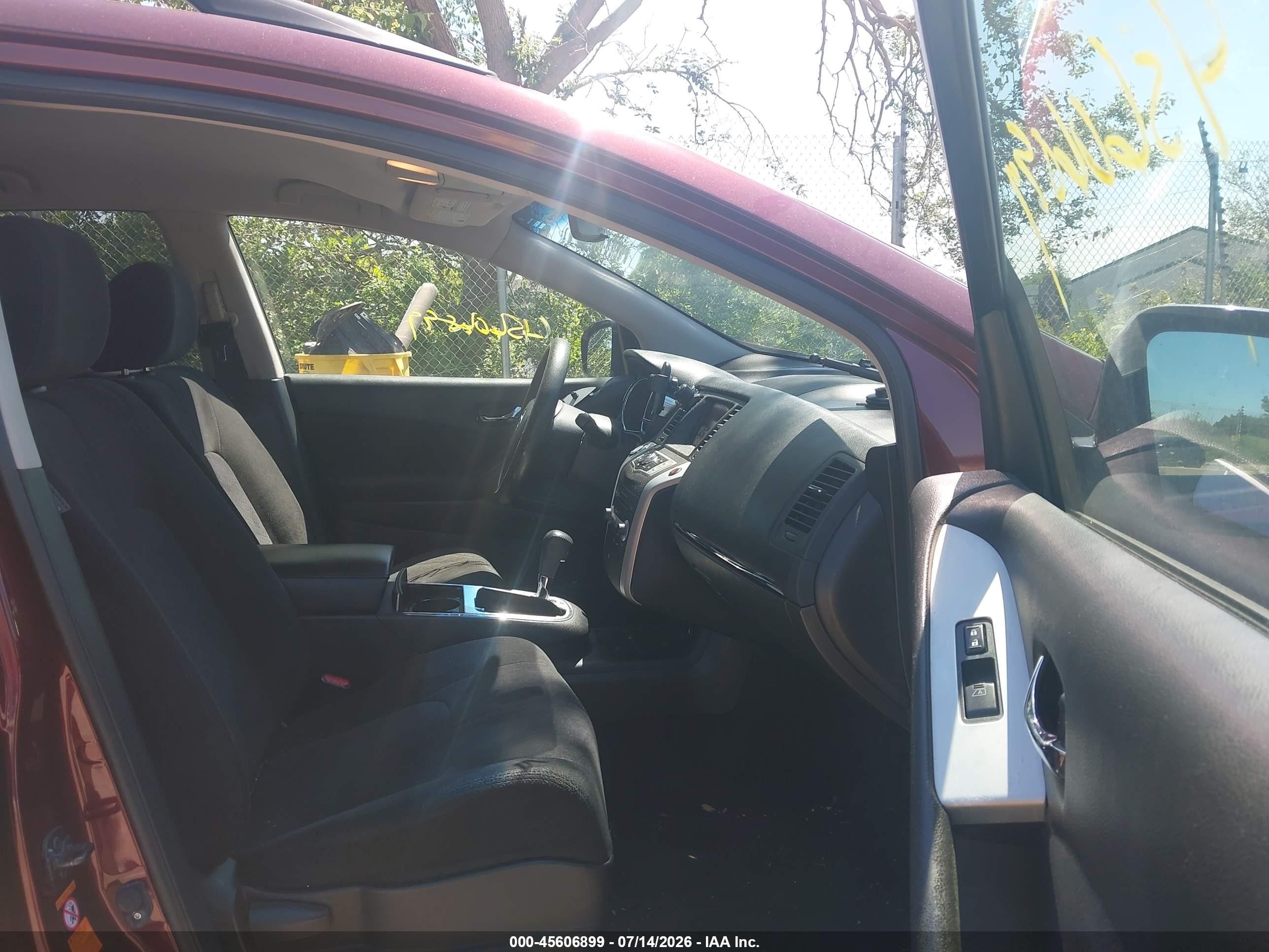 2009 Nissan Murano S Красный vin: JN8AZ18W19W121496