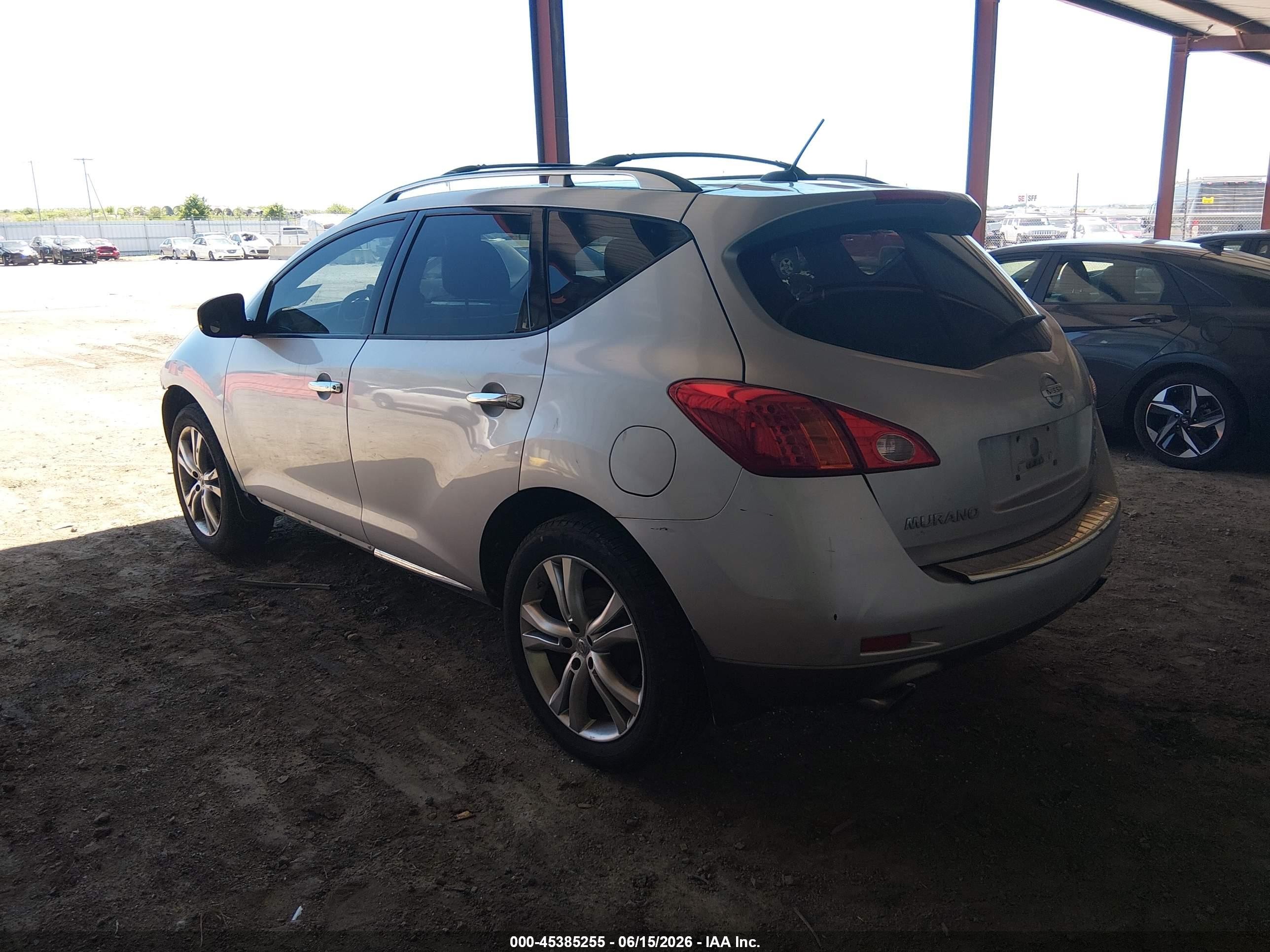 2009 Nissan Murano Le Silver vin: JN8AZ18W19W127010