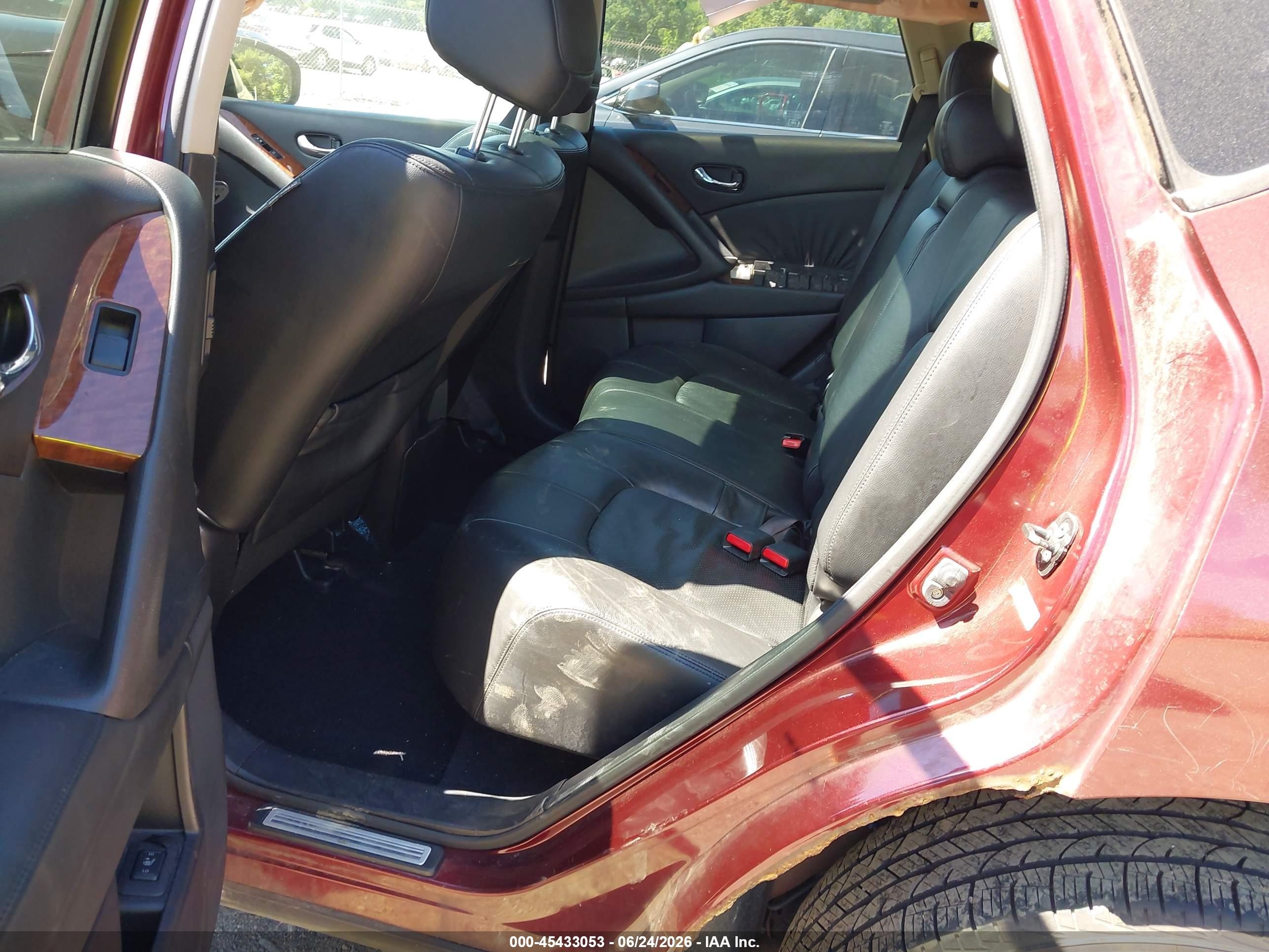 2009 Nissan Murano Le Red vin: JN8AZ18W19W147998