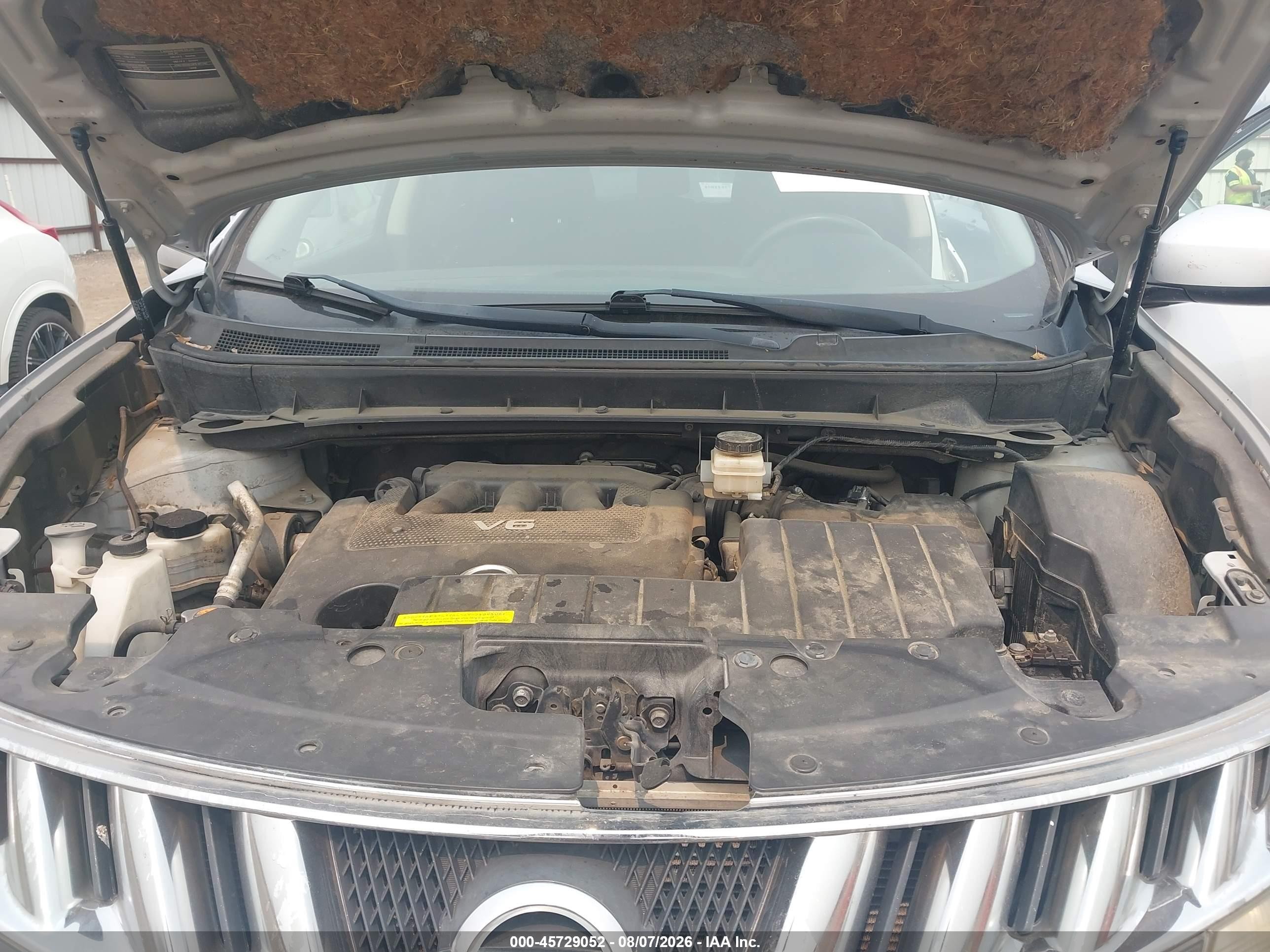 2009 Nissan Murano S Silver vin: JN8AZ18W19W152893