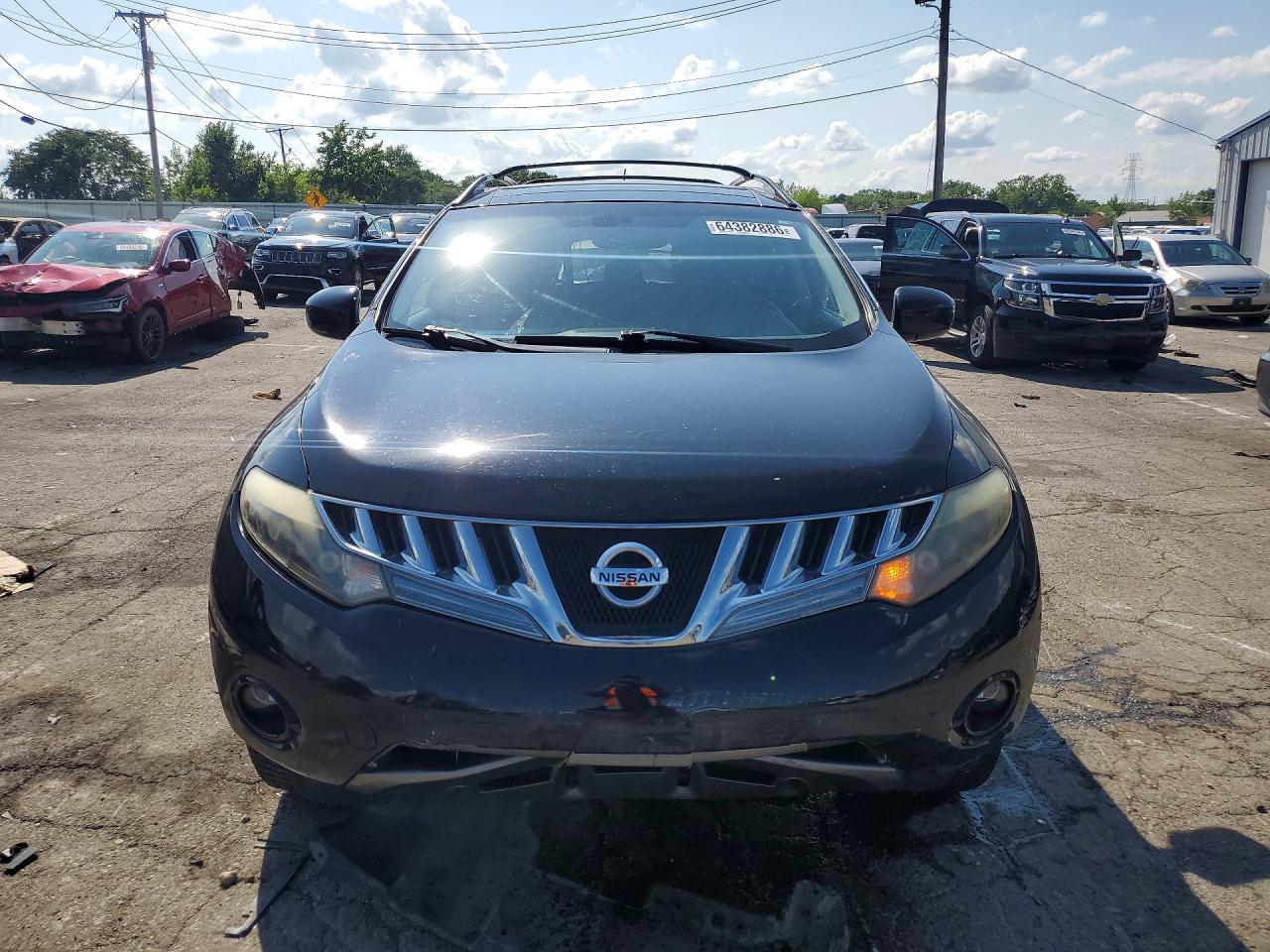 2009 Nissan Murano S Black vin: JN8AZ18W19W154997