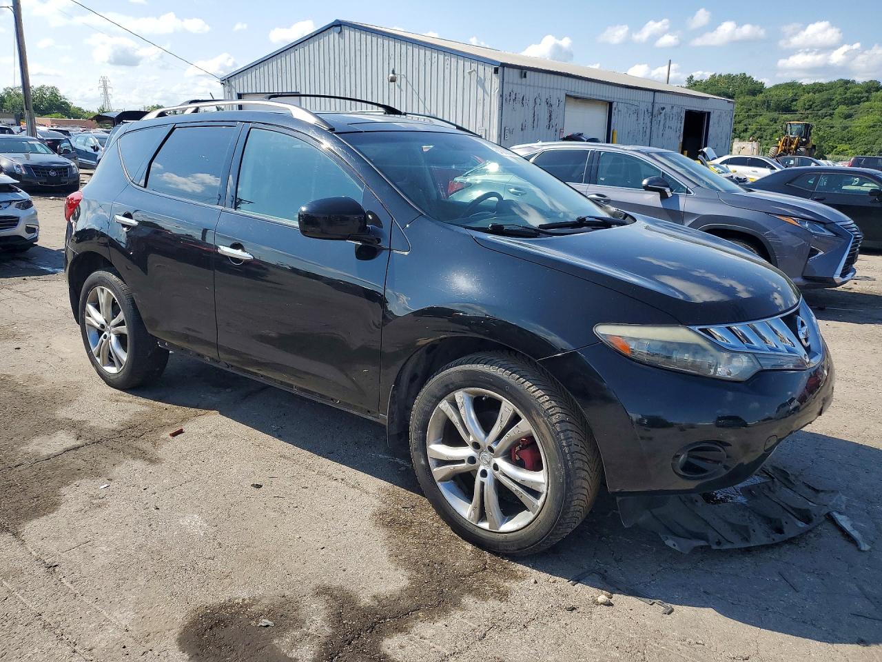 2009 Nissan Murano S Black vin: JN8AZ18W19W154997