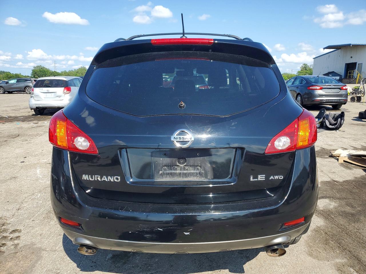 2009 Nissan Murano S Black vin: JN8AZ18W19W154997