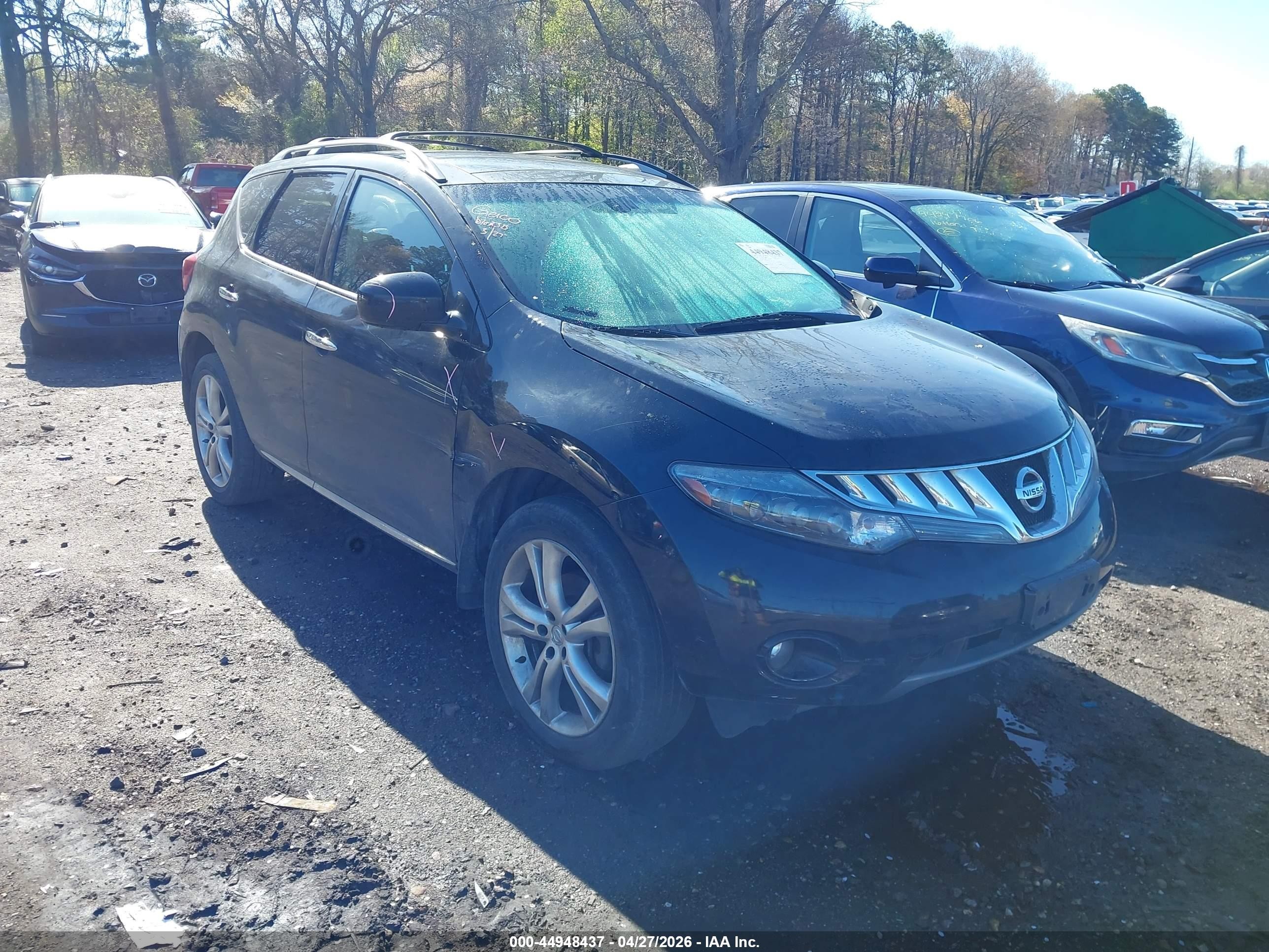2009 Nissan Murano Le Черный vin: JN8AZ18W29W108773