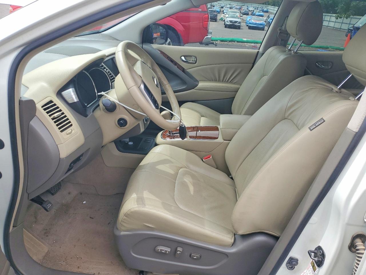 2009 Nissan Murano S White vin: JN8AZ18W29W125377