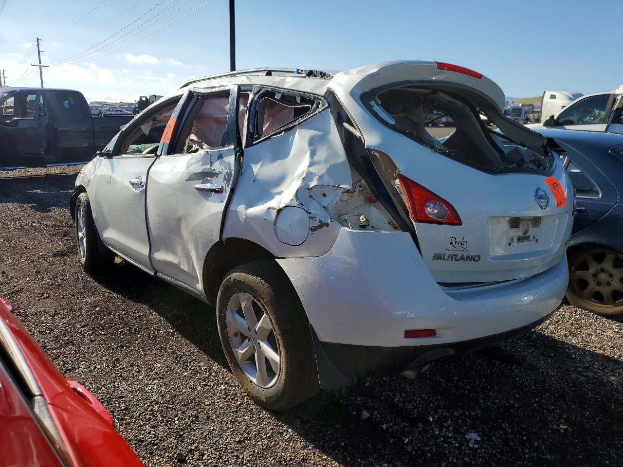 2009 Nissan Murano S Белый vin: JN8AZ18W29W135536