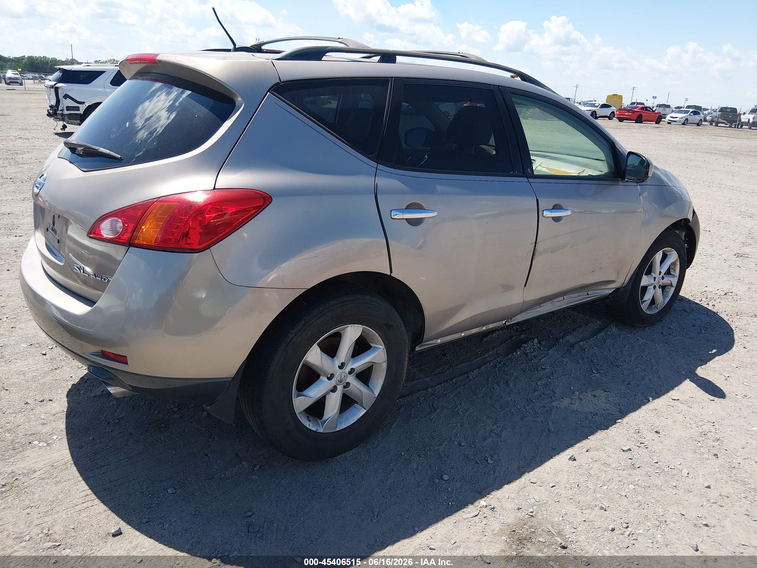 2009 Nissan Murano Sl Серебряный vin: JN8AZ18W39W109463