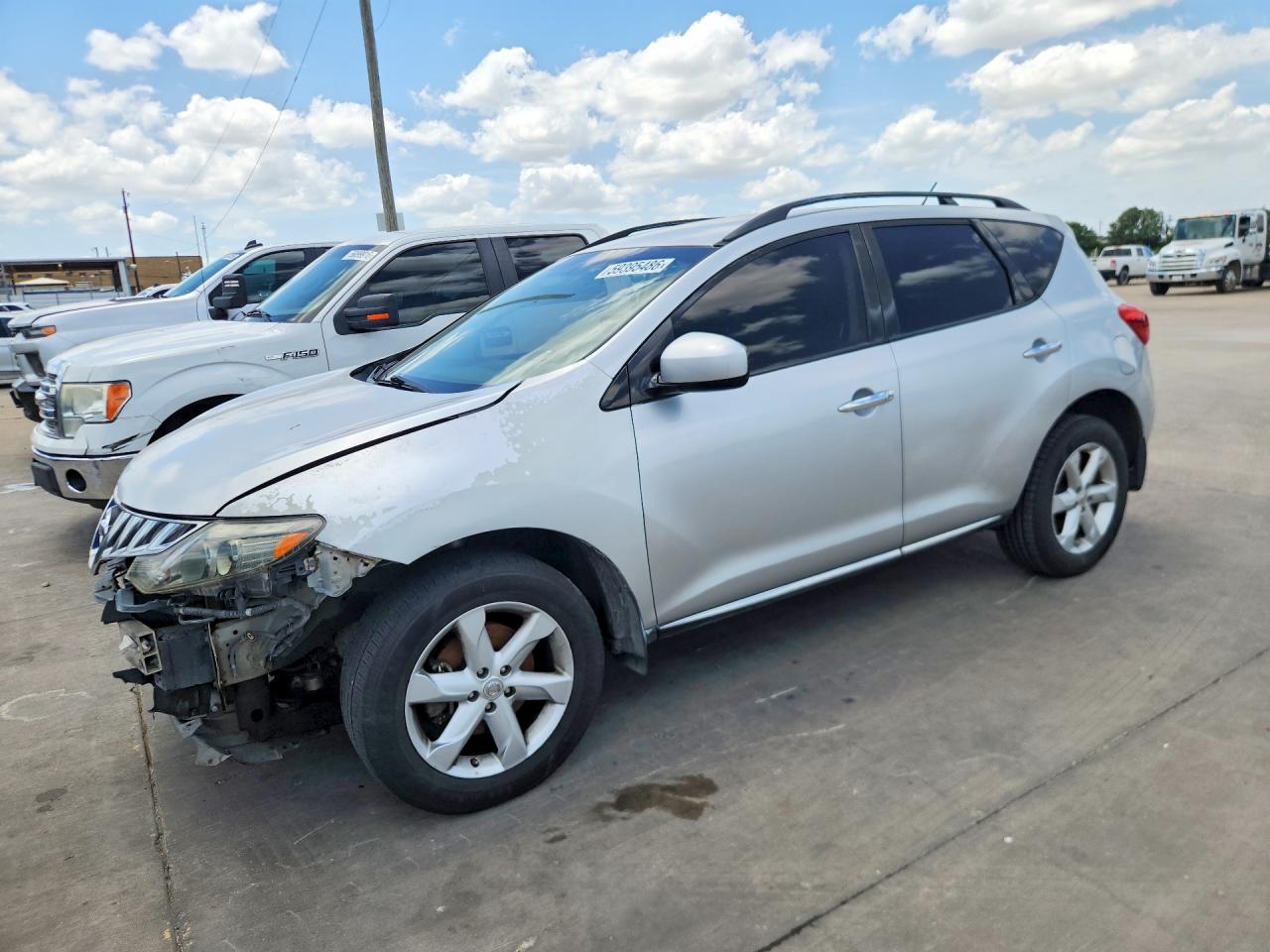 2009 Nissan Murano S White vin: JN8AZ18W49W101209