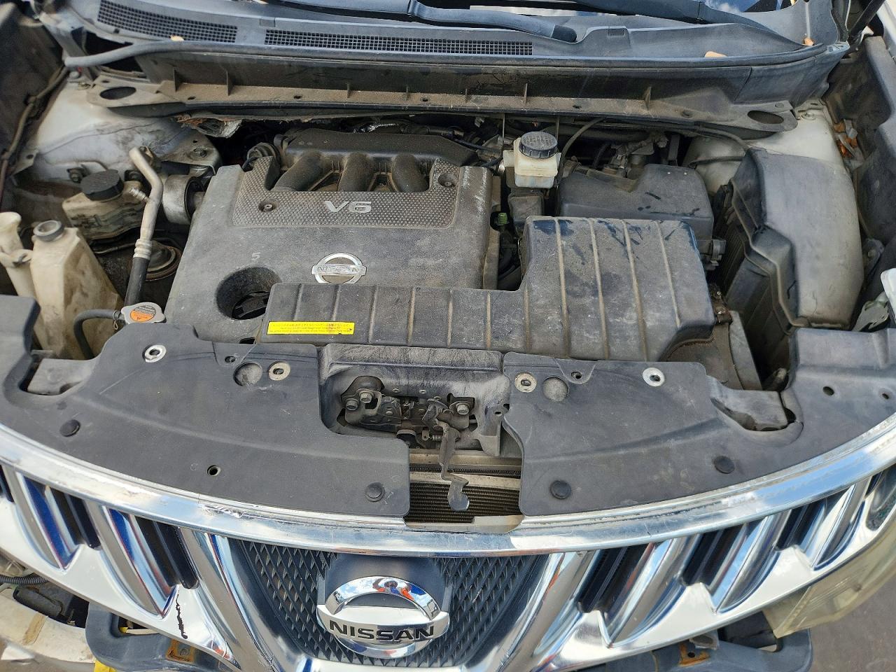 2009 Nissan Murano S White vin: JN8AZ18W49W101209