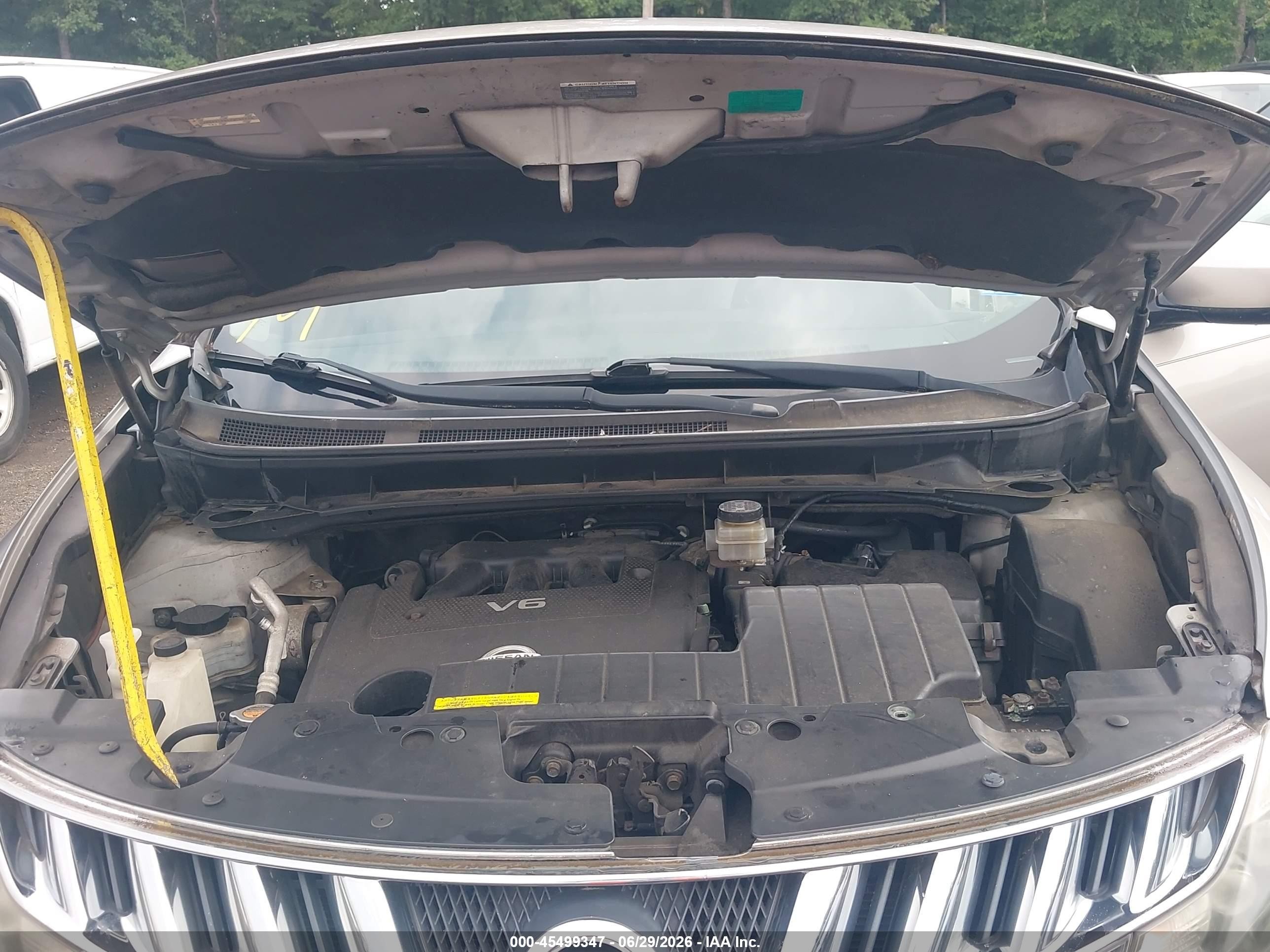 2009 Nissan Murano Le Gold vin: JN8AZ18W49W102330
