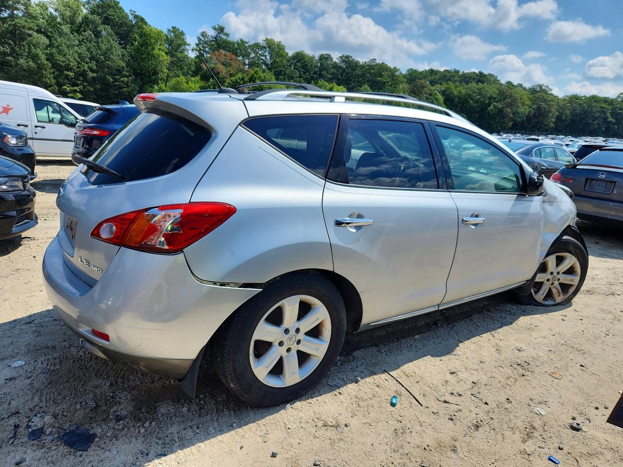 2009 Nissan Murano S Silver vin: JN8AZ18W49W108726