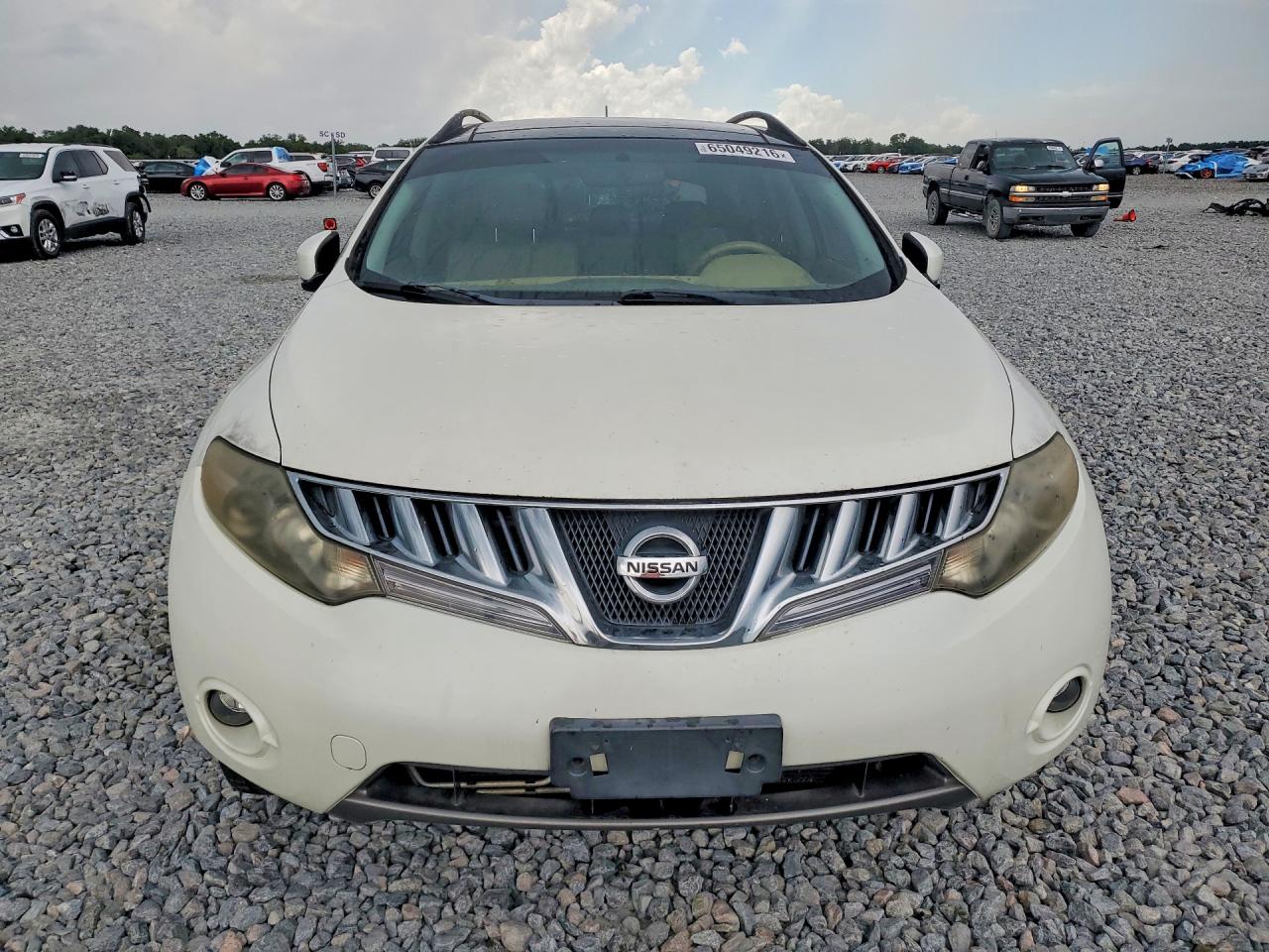 2009 Nissan Murano S White vin: JN8AZ18W49W108953